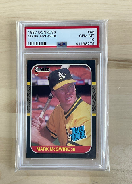 1987 Donruss Mark McGwire PSA 10