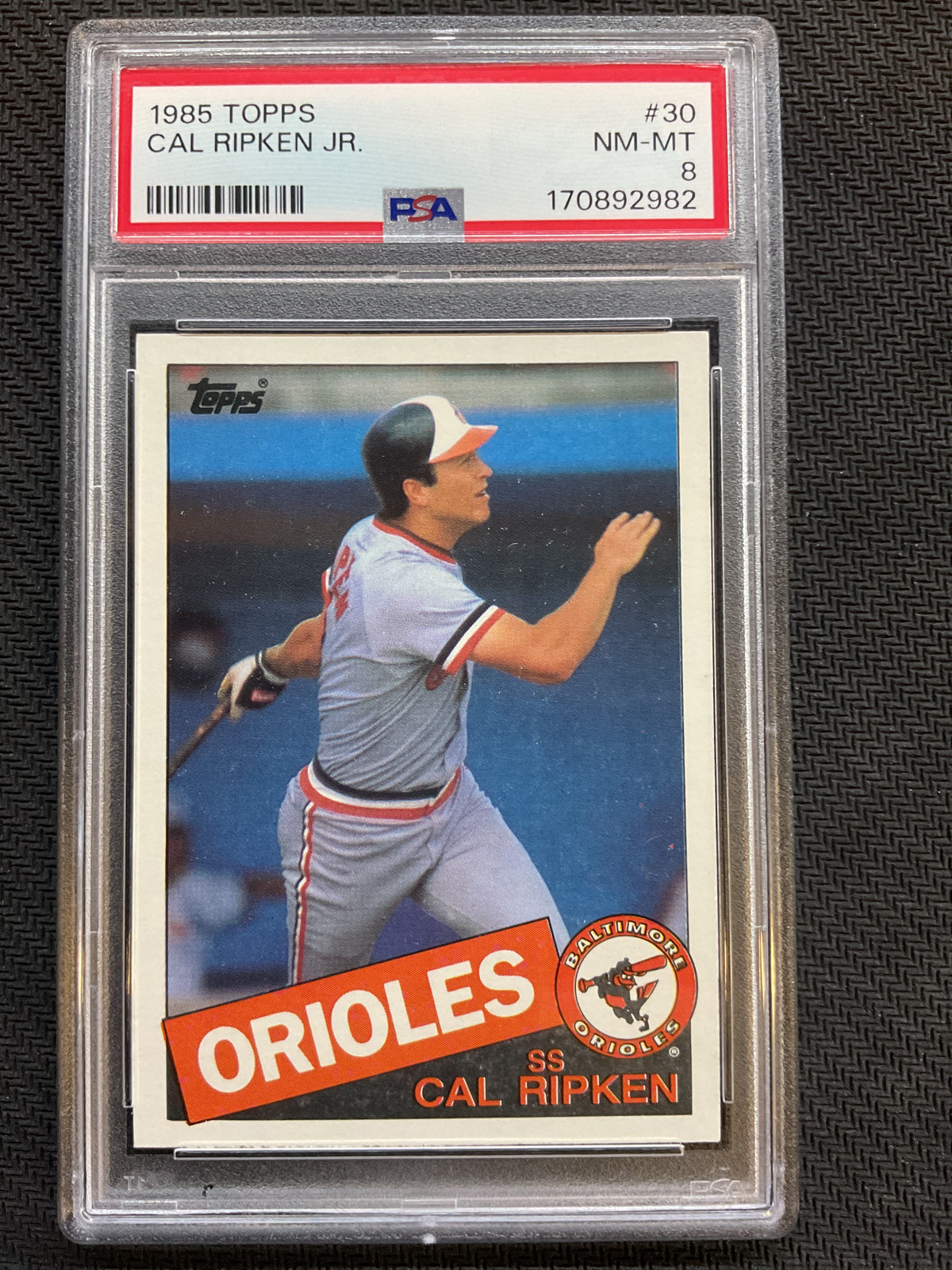 1985 Topps #30 Cal Ripken Jr. PSA 8