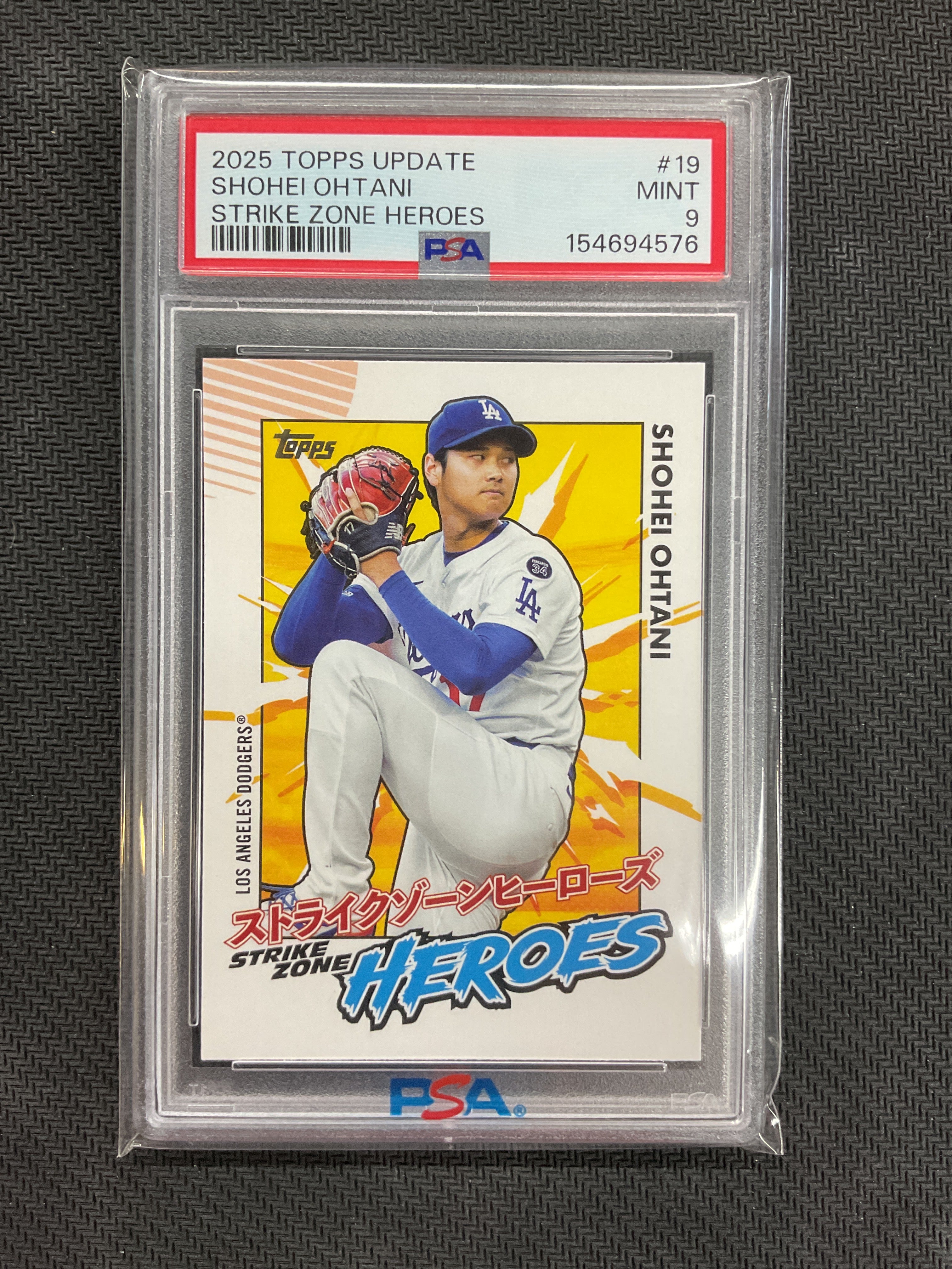 2025 Topps Update Shohei Ohtani Strike Zone Heroes Japan PSA 9 576 Dodgers