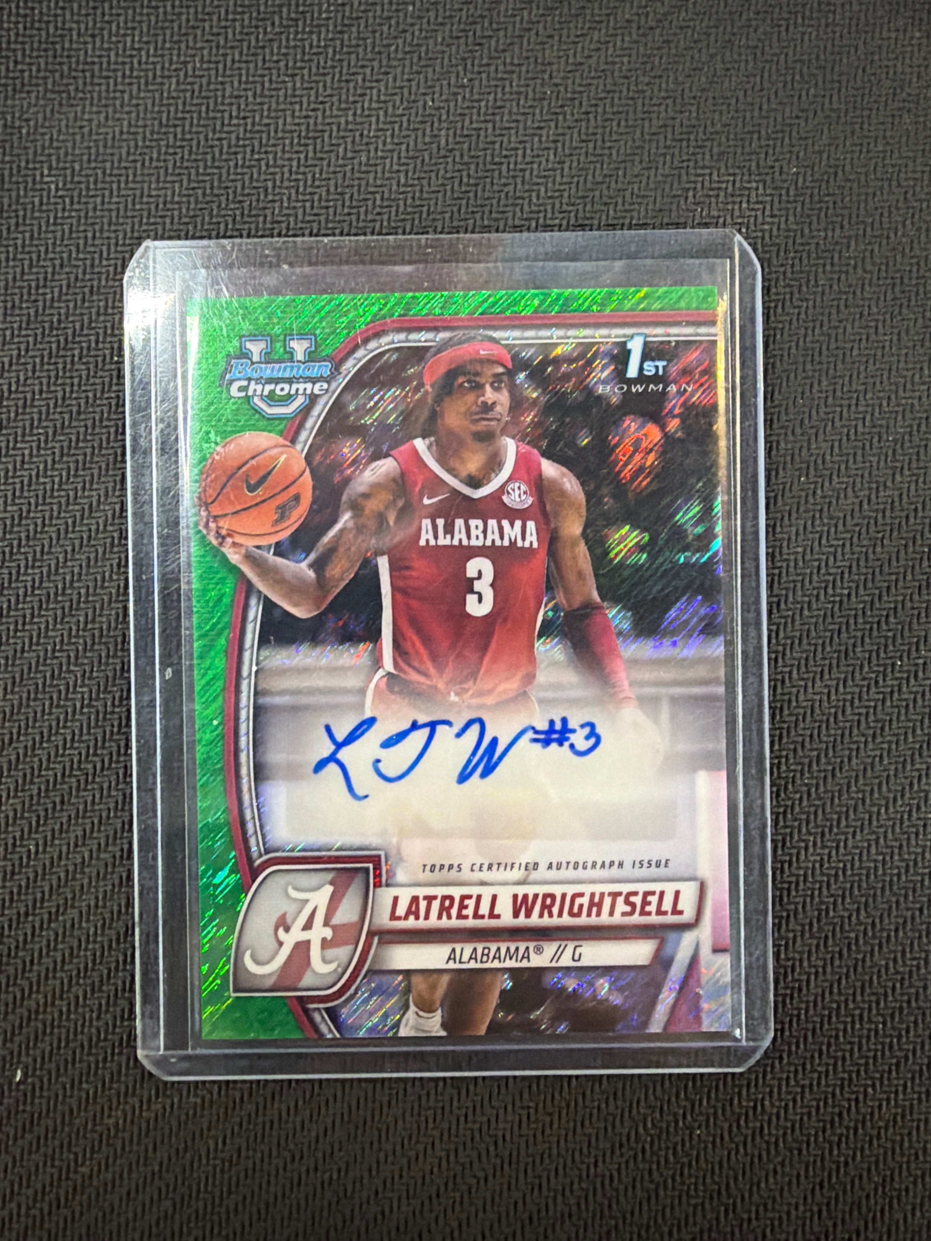 2025 Bowman U Latrell Wrightsell Green Shimmer Auto