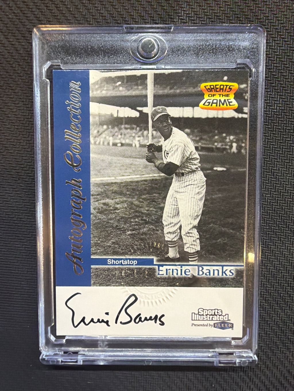 1999 Fleer Sports Illustrated Ernie Banks Autograph Collection Cubs