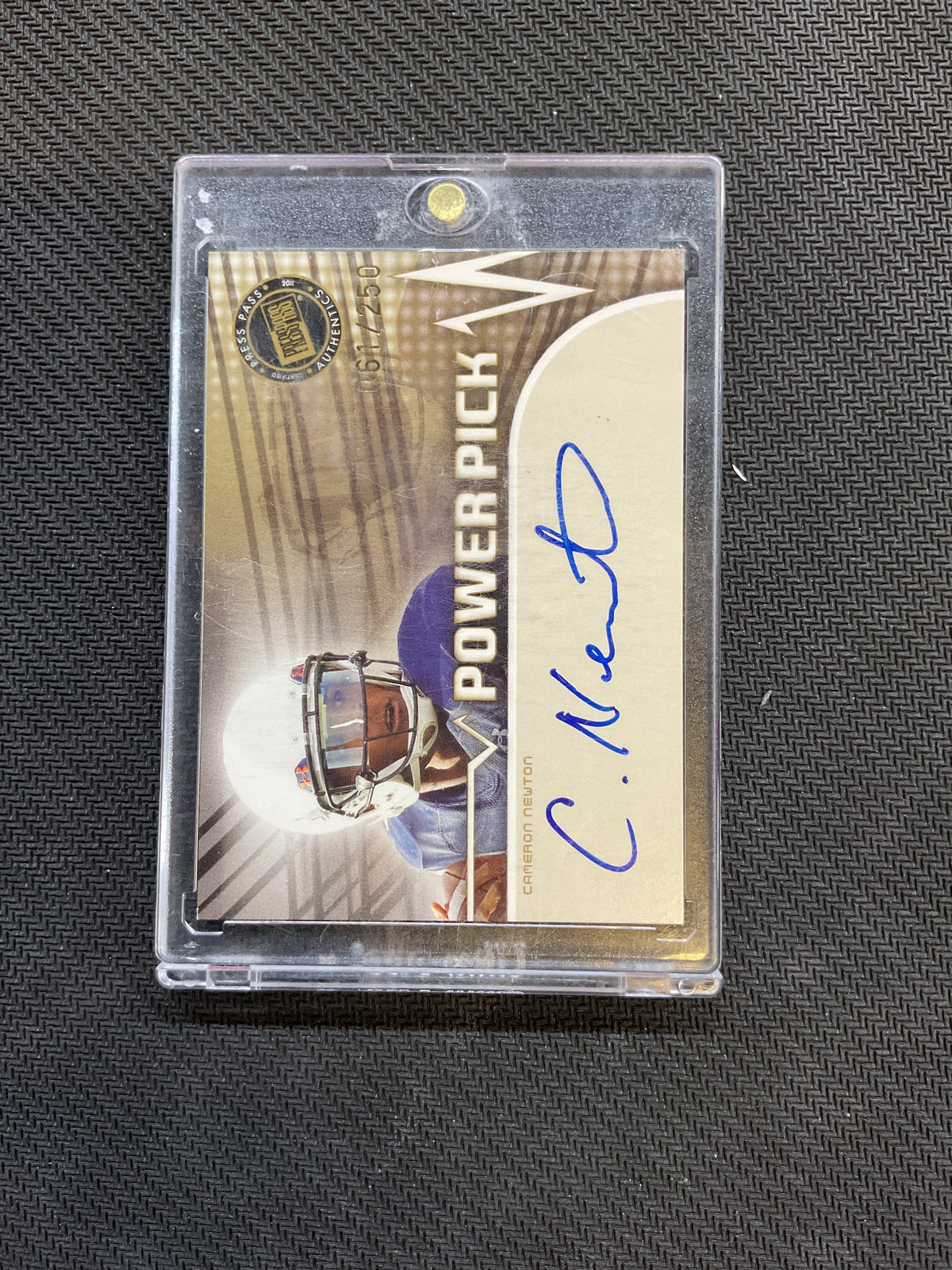2011 Press Pass Cam Newton Rookie Power Pick Auto /250 Auburn