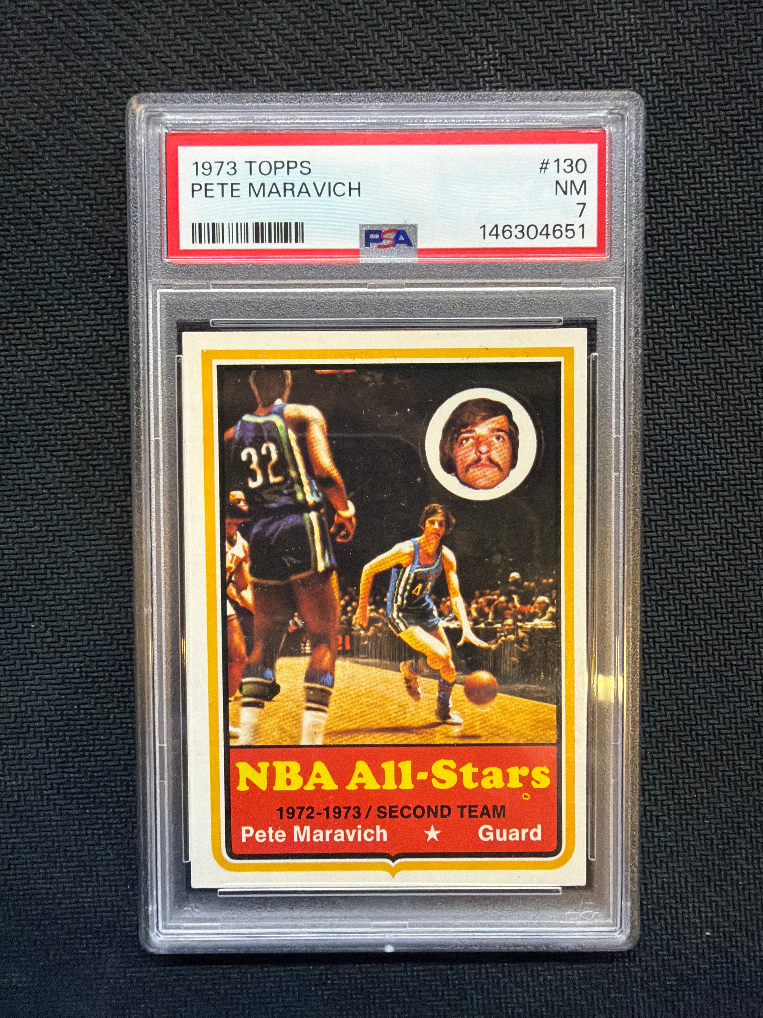 1973 Topps Pete Maravich #130 PSA 7 Hawks All STar