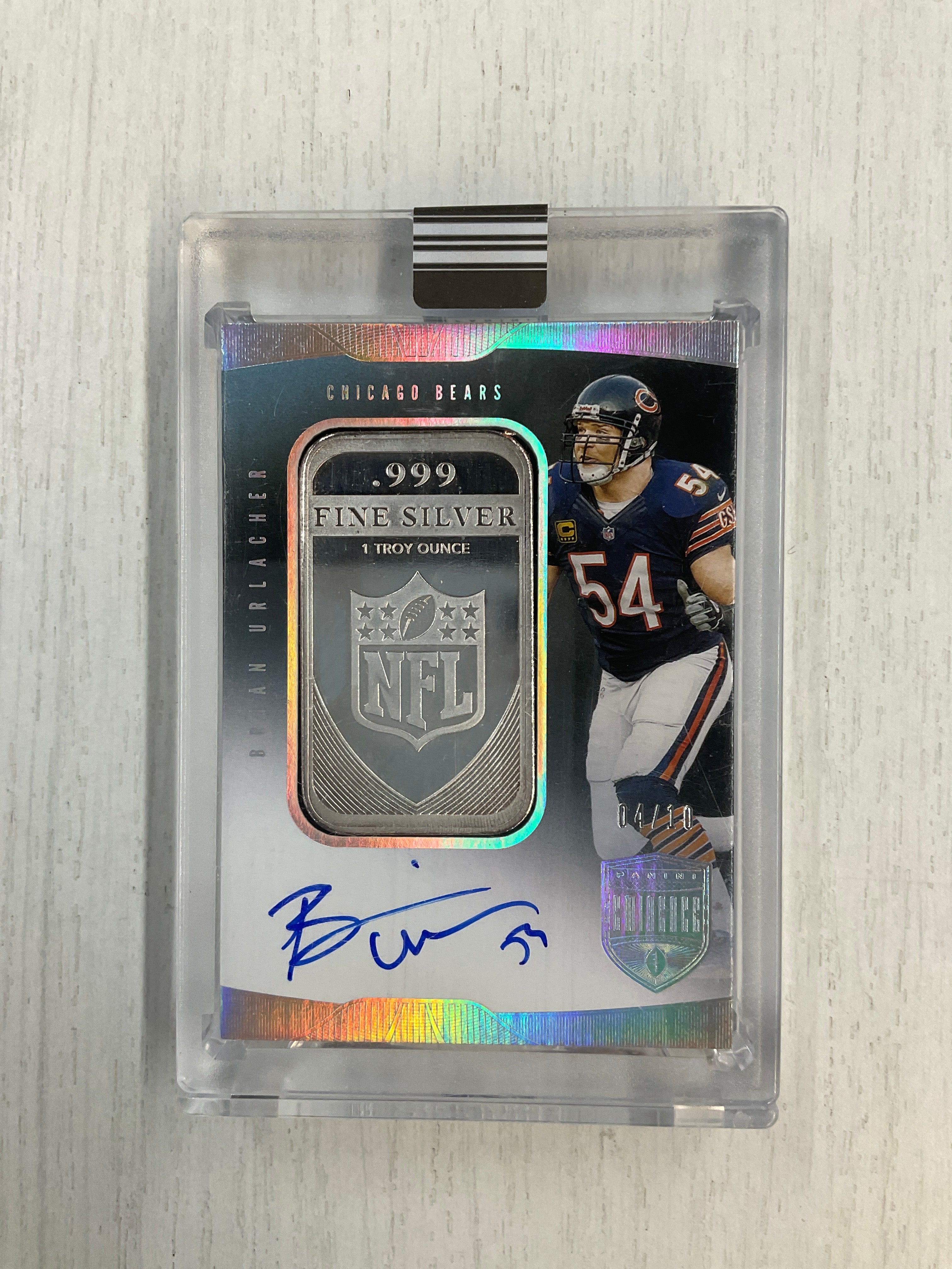 2021 Panini Eminence Brian Urlacher NFL Shield Patch Auto /10