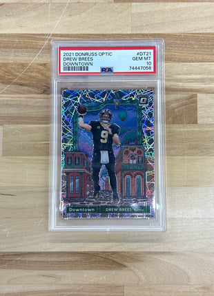 2021 Optic Drew Brees Downtown PSA 10