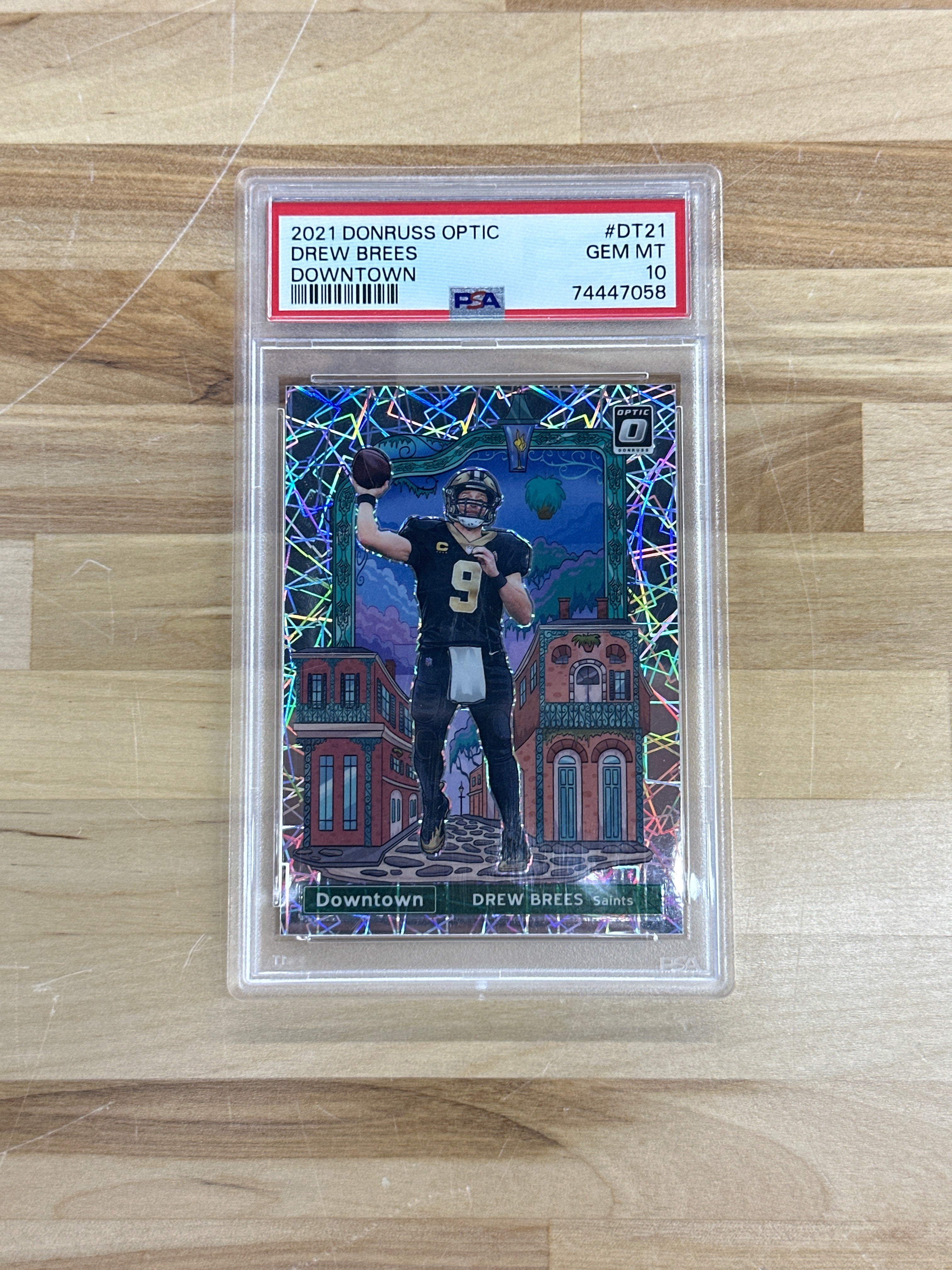 2021 Optic Drew Brees Downtown PSA 10