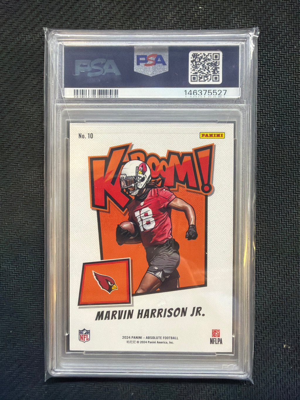 2024 Absolute Marvin Harrison Jr. Kaboom! Horizontal PSA 9 527