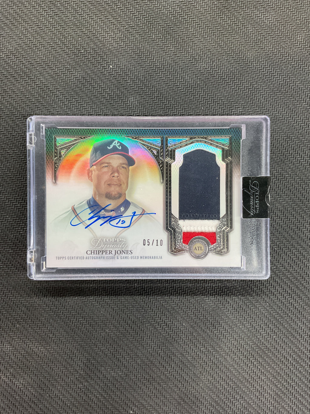 2024 Topps Dynasty Chipper Jones Patch Auto /10 Braves