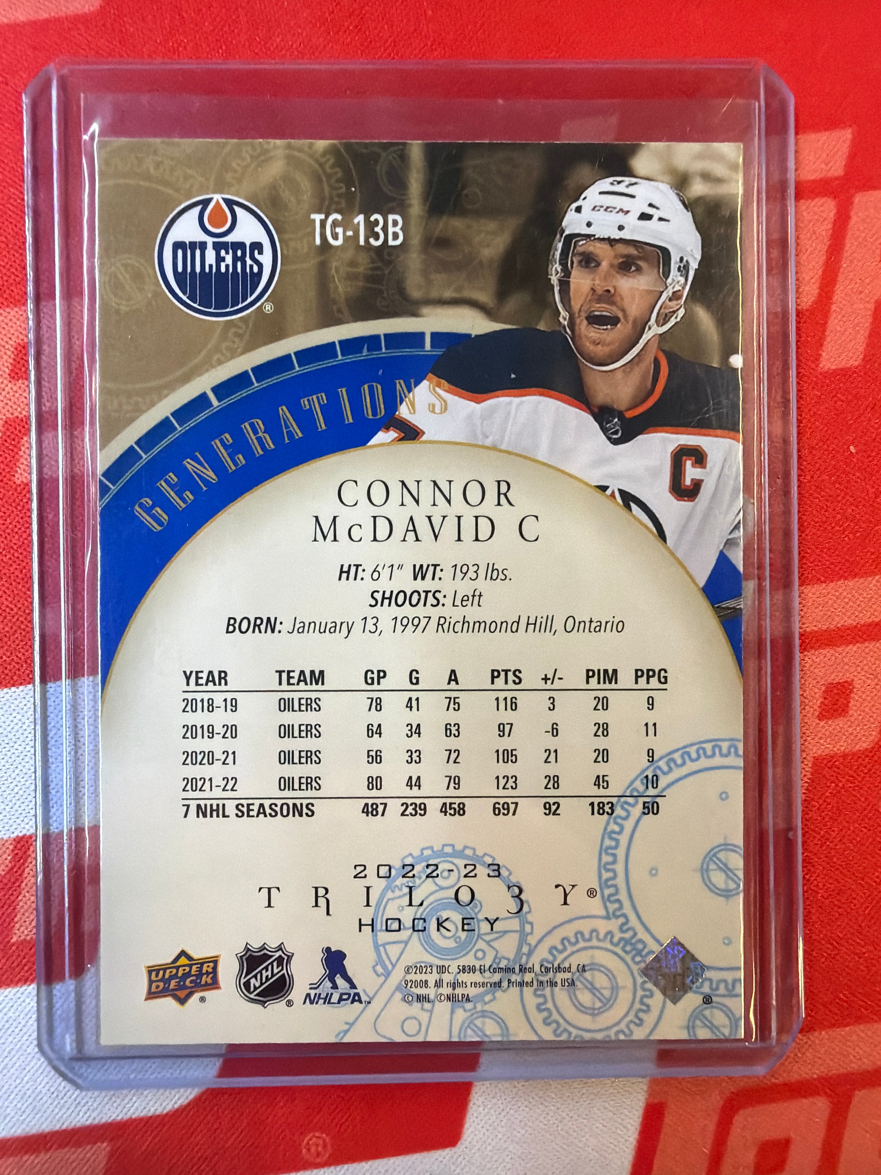 2022-23 Upper Deck Trilo3y Generations Connor Mcdavid /299