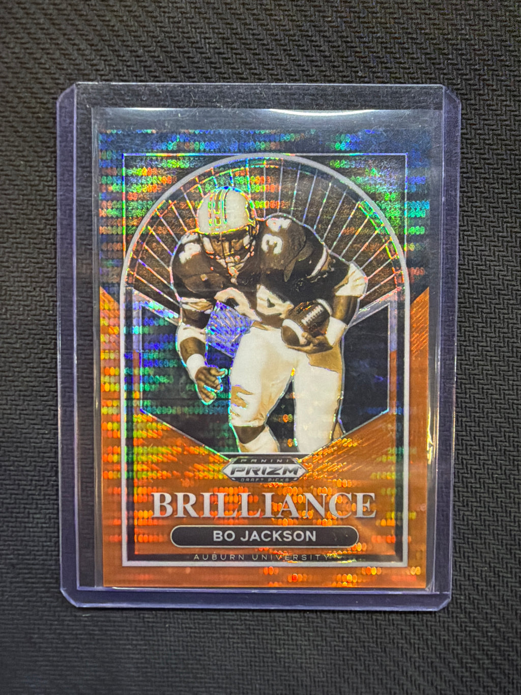 2023 Prizm Draft Picks Bo Jackson Brilliance Orange Pulsar /49 Auburn