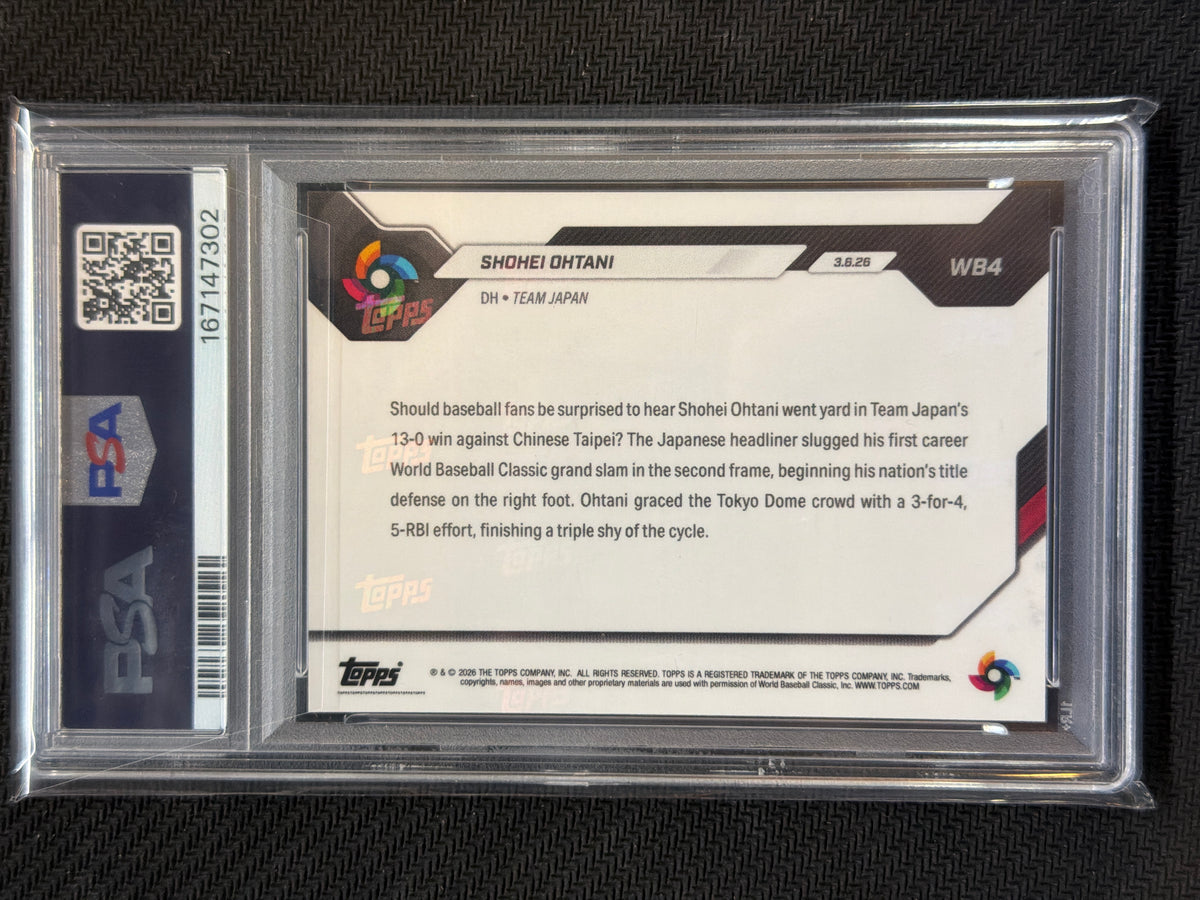 2026 Topps Now WBC Shohei Ohtani 1 WBC Grand Slam PSA 10 302
