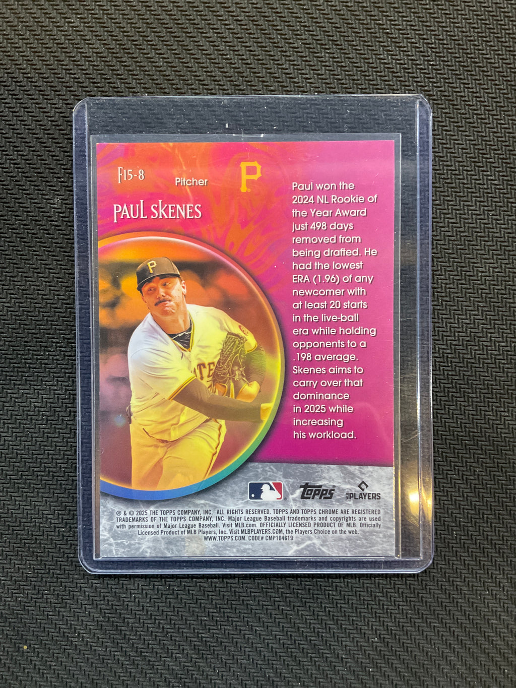 2025 Topps Chrome Logofractor Paul Skenes /99 Fortune 5 Pirates