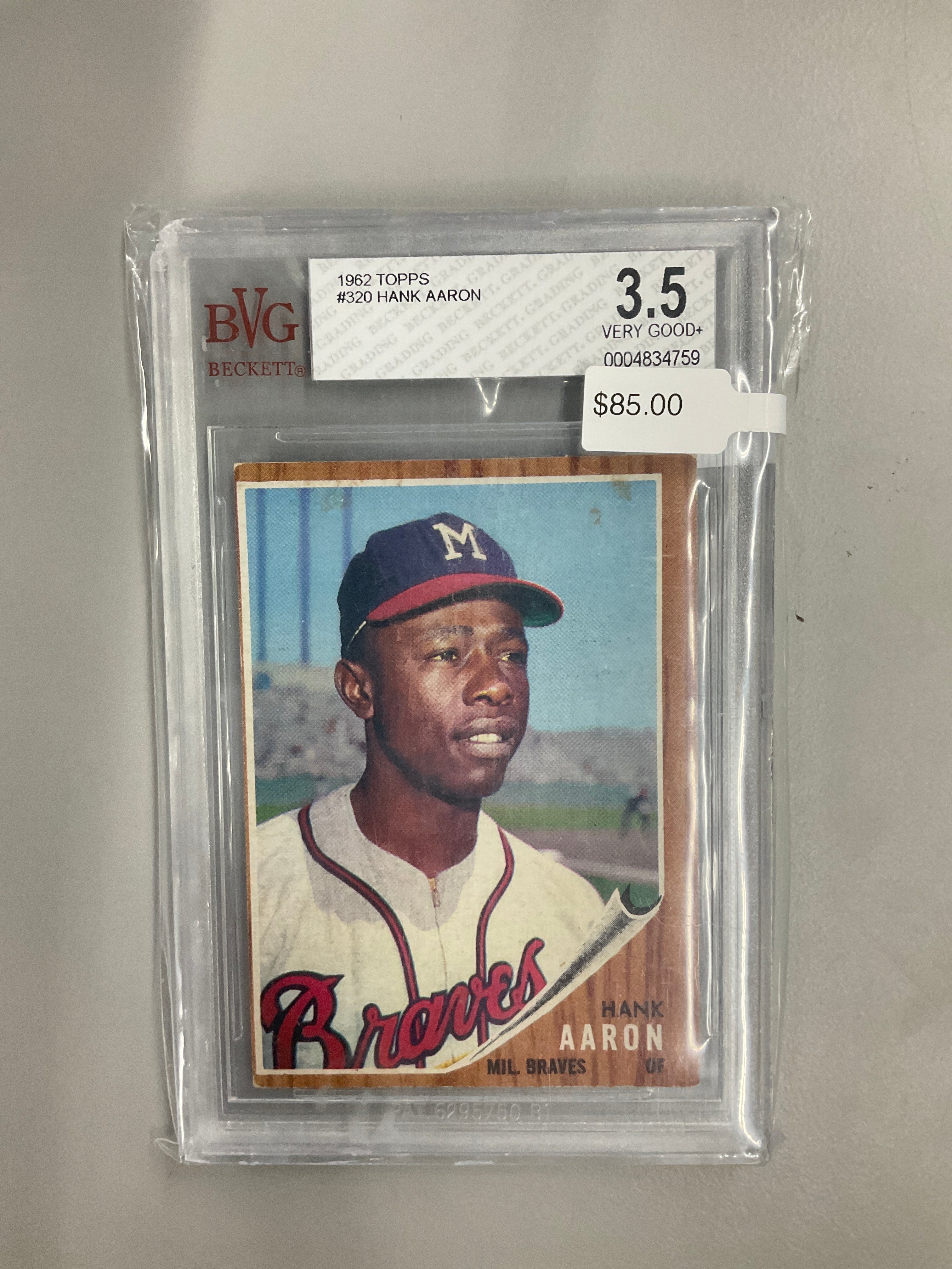 1967 Topps #250 Hank Aaron BVG 3.5 Braves