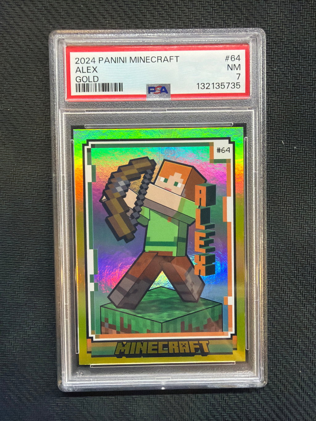 2024 Panini Minecraft Alex Gold /99 PSA 7