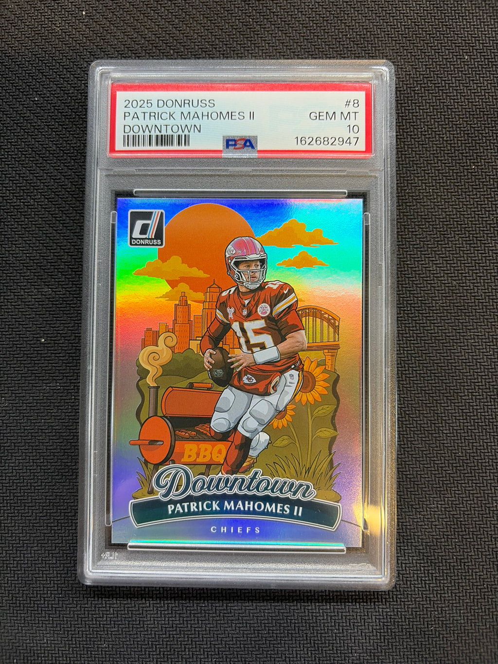 2025 Donruss Patrick Mahomes II #8 Downtown! PSA 10 Cheifs 947