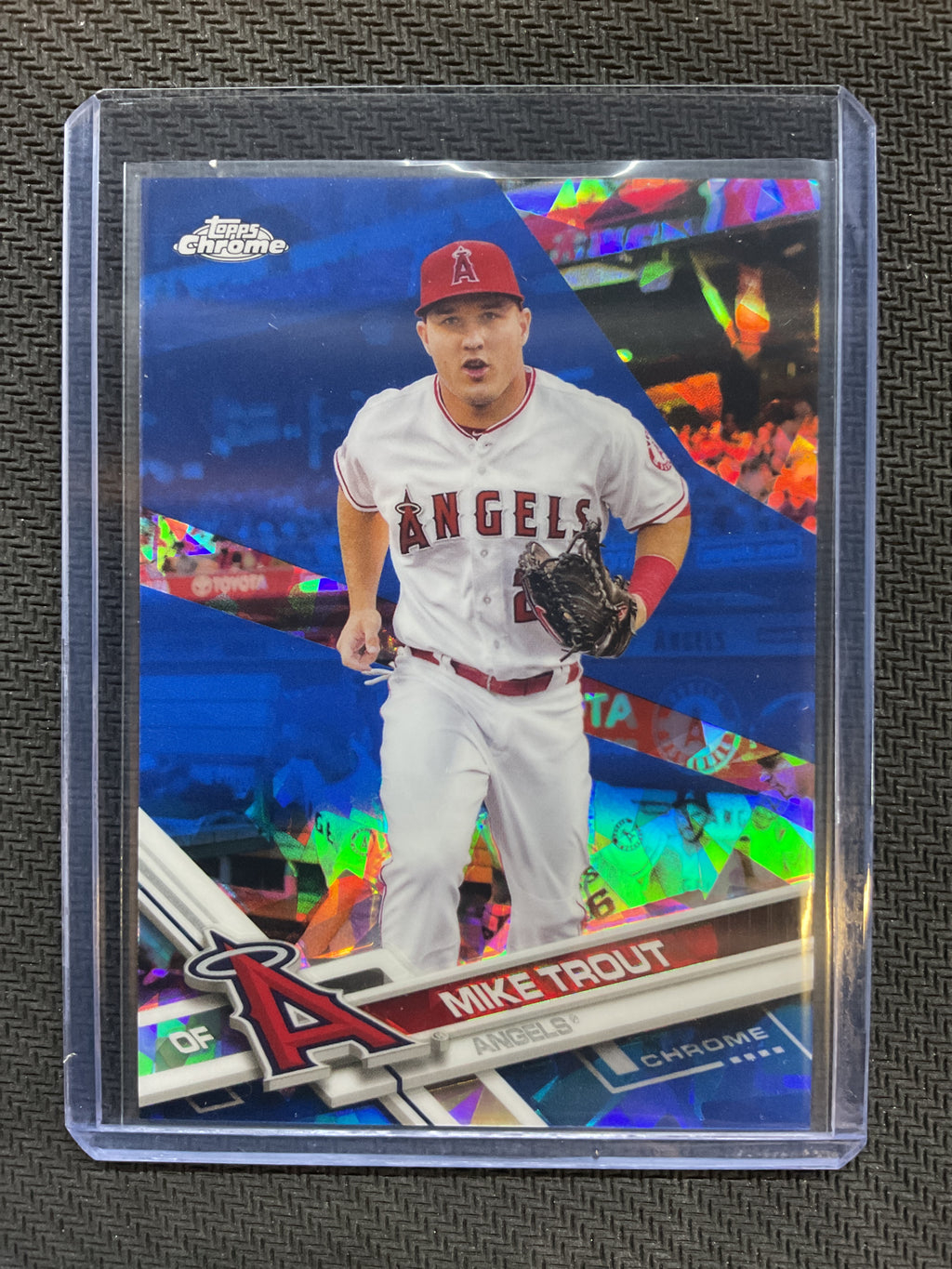 2017 Topps Chrome Sapphire Mike Trout Angels