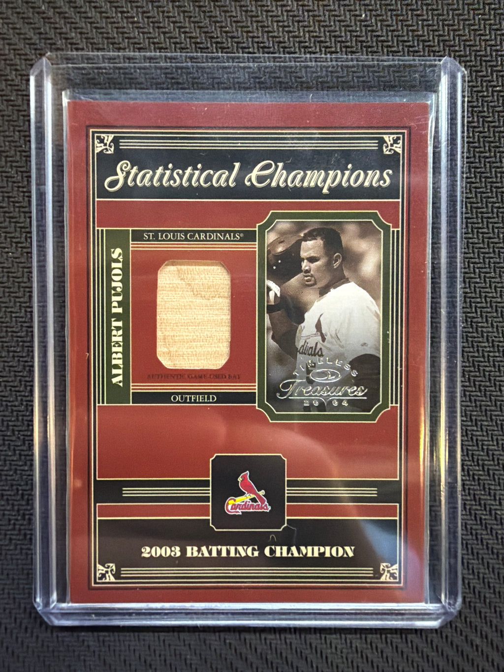 2004 Timeless Treasures Statistical Champions Albert Pujols #SC-72 /100 Cardinals