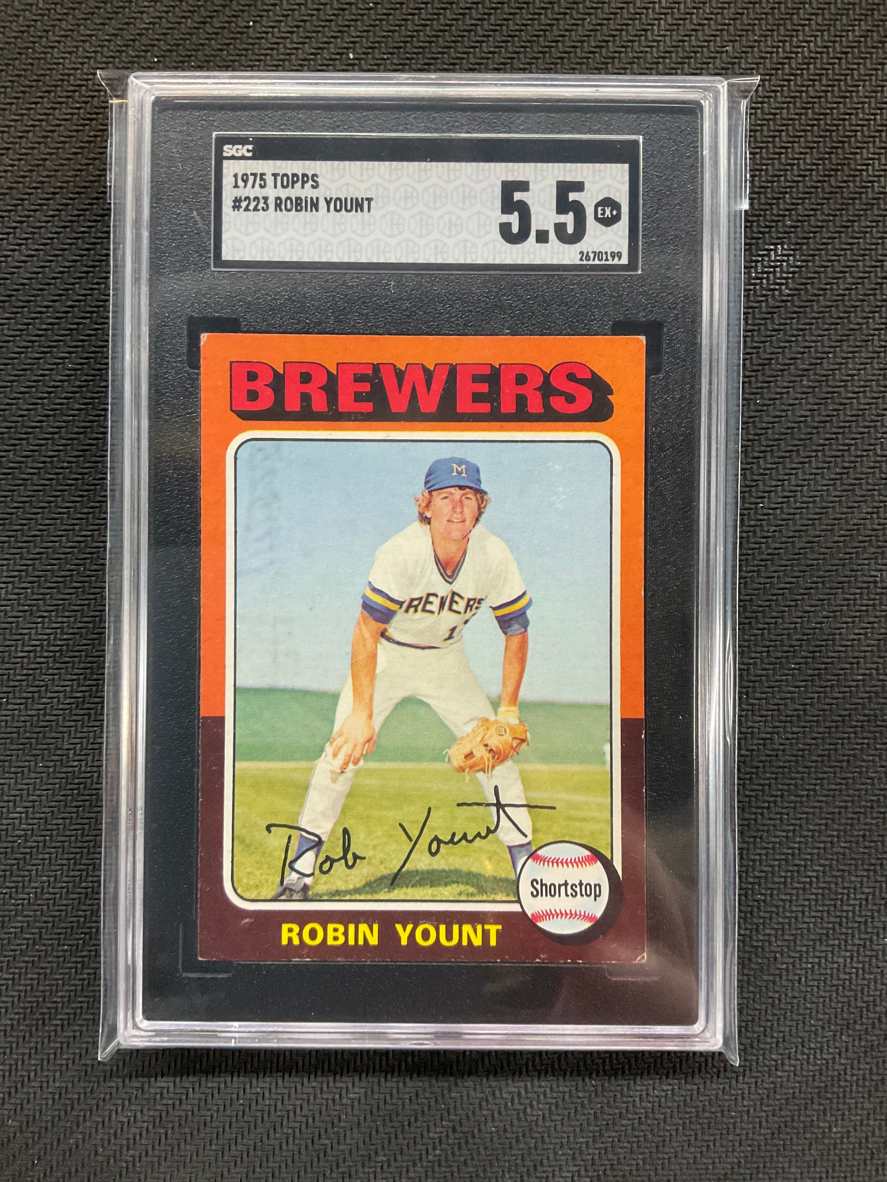 1974 Topps Robin Yount #223 SGC 5.5 Brewers
