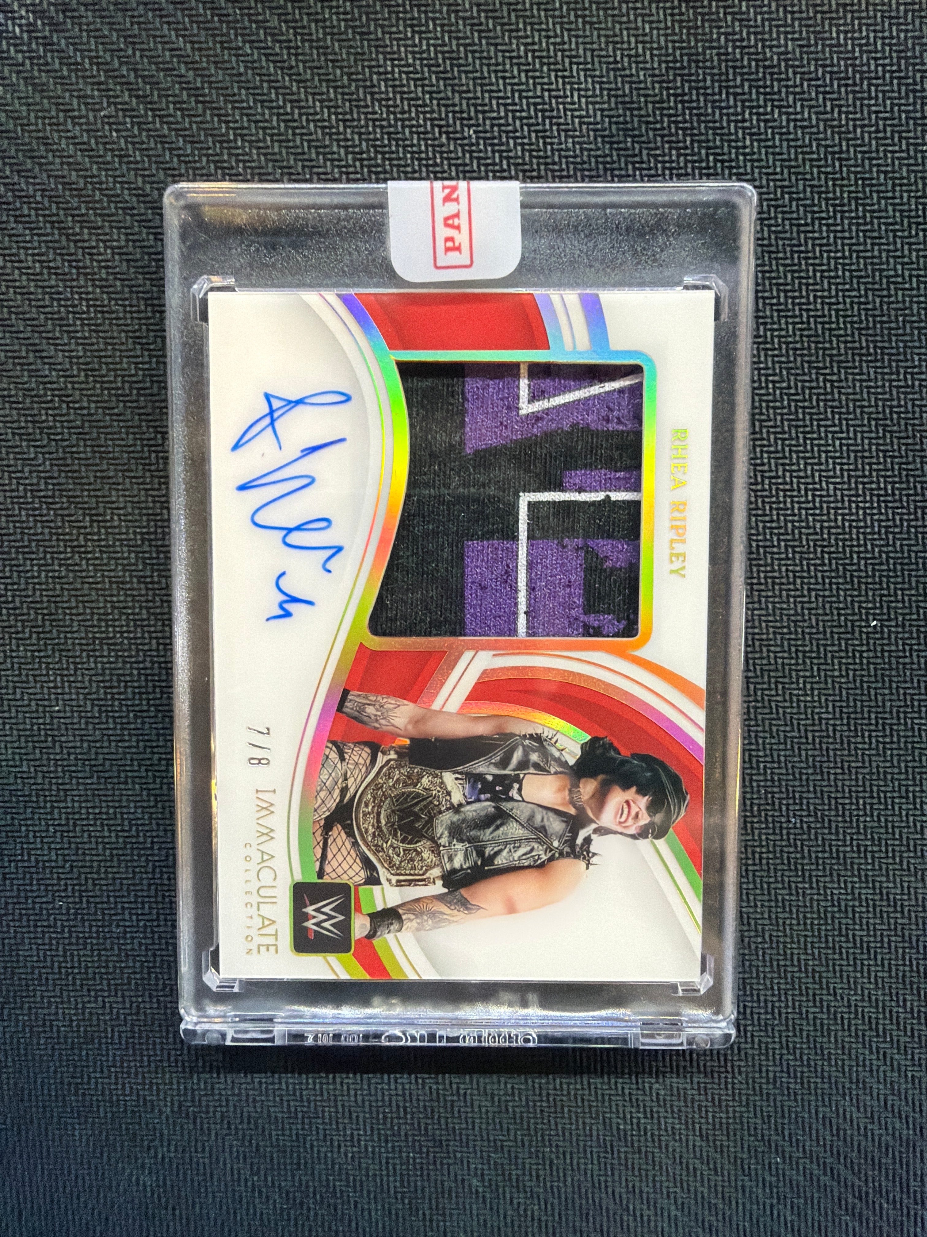 2023 Panini Immaculate Rhea Ripley Patch Auto /8 WWE