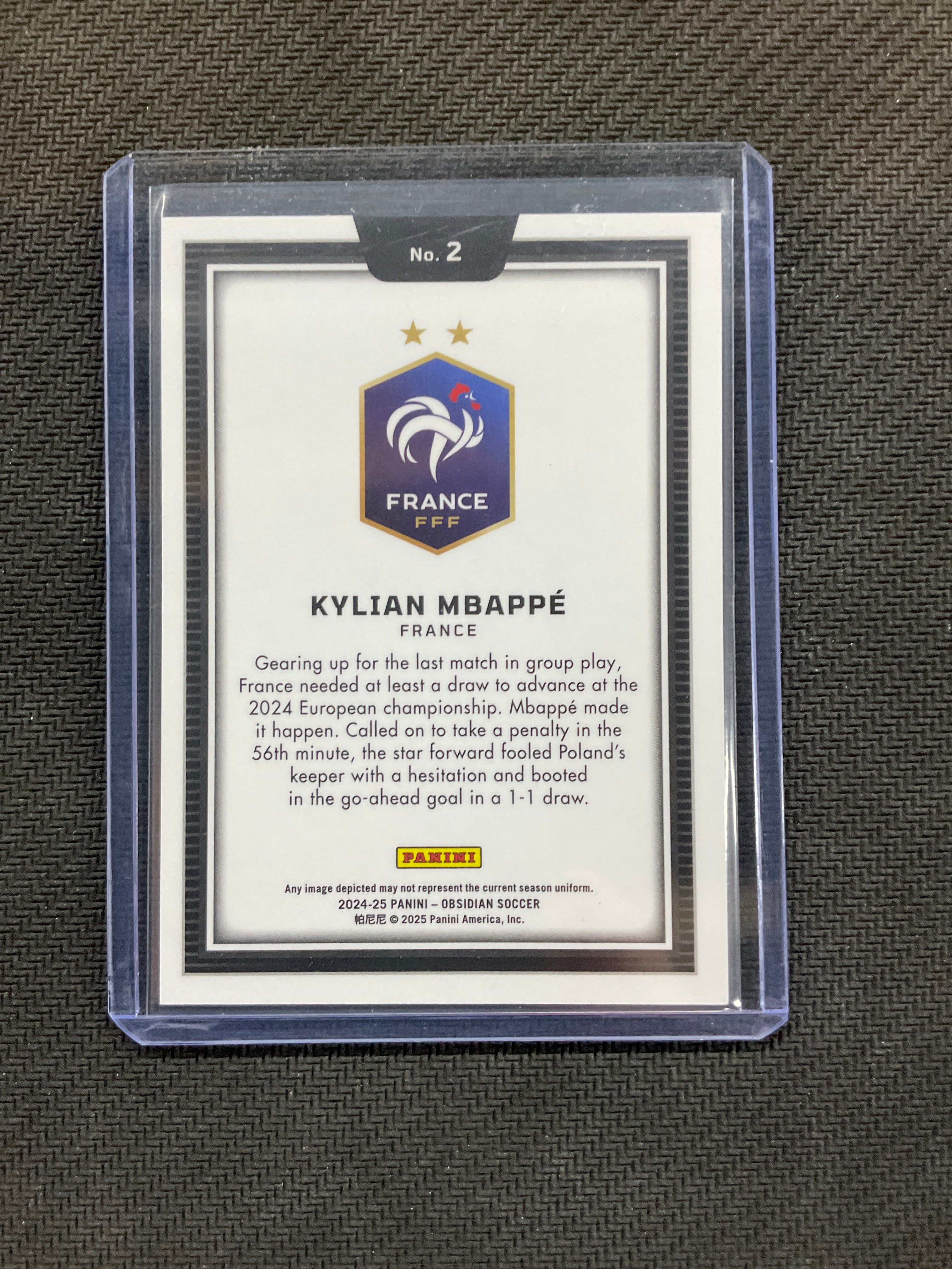 2024-25 Obsidian Kylian Mbappe Color Blast #2