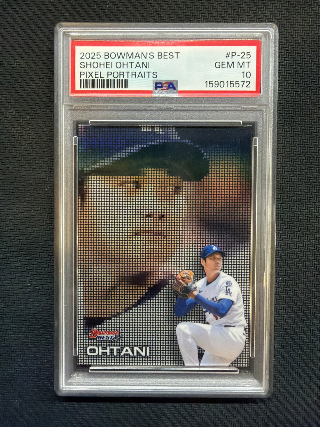 2025 Bowman's Best Shohei Ohtani Pixel Portaits PSA 10 Dodgers