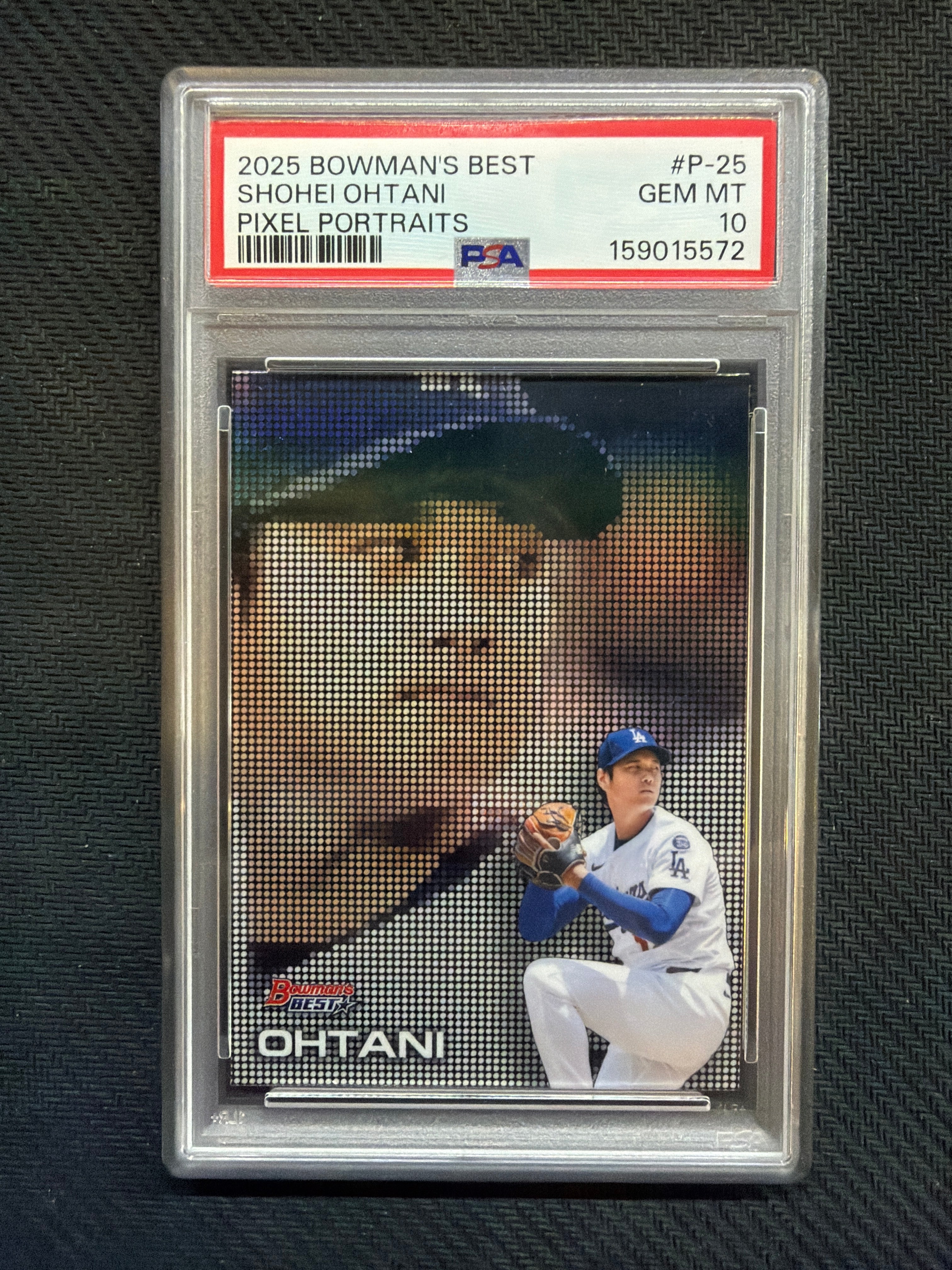 2025 Bowman's Best Shohei Ohtani Pixel Portaits PSA 10 Dodgers