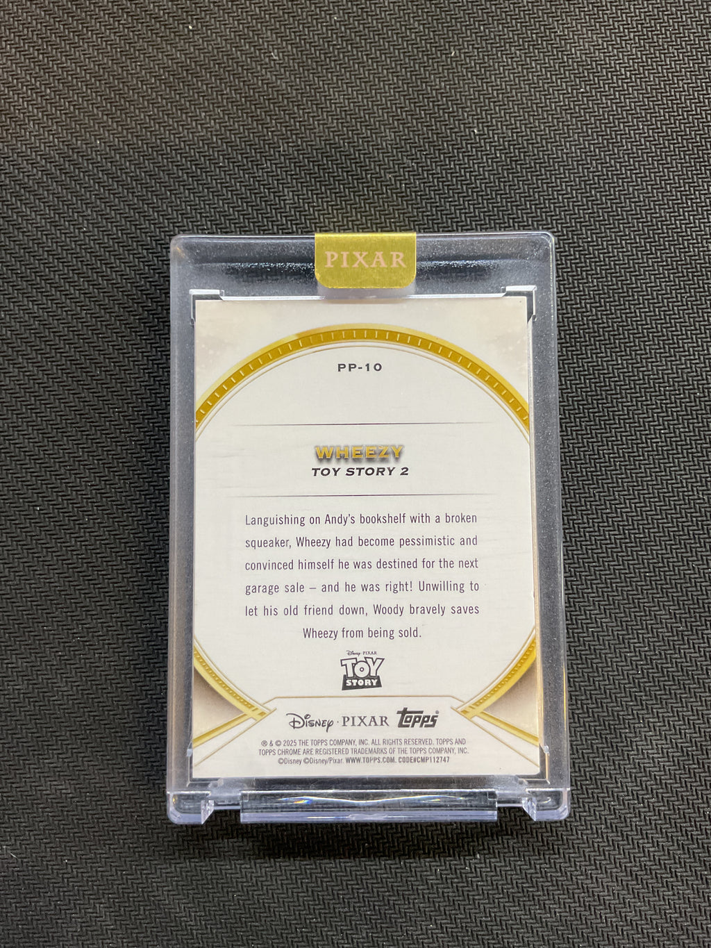 2025 Topps Pixar Wheezy Perfection Sealed Orange /25