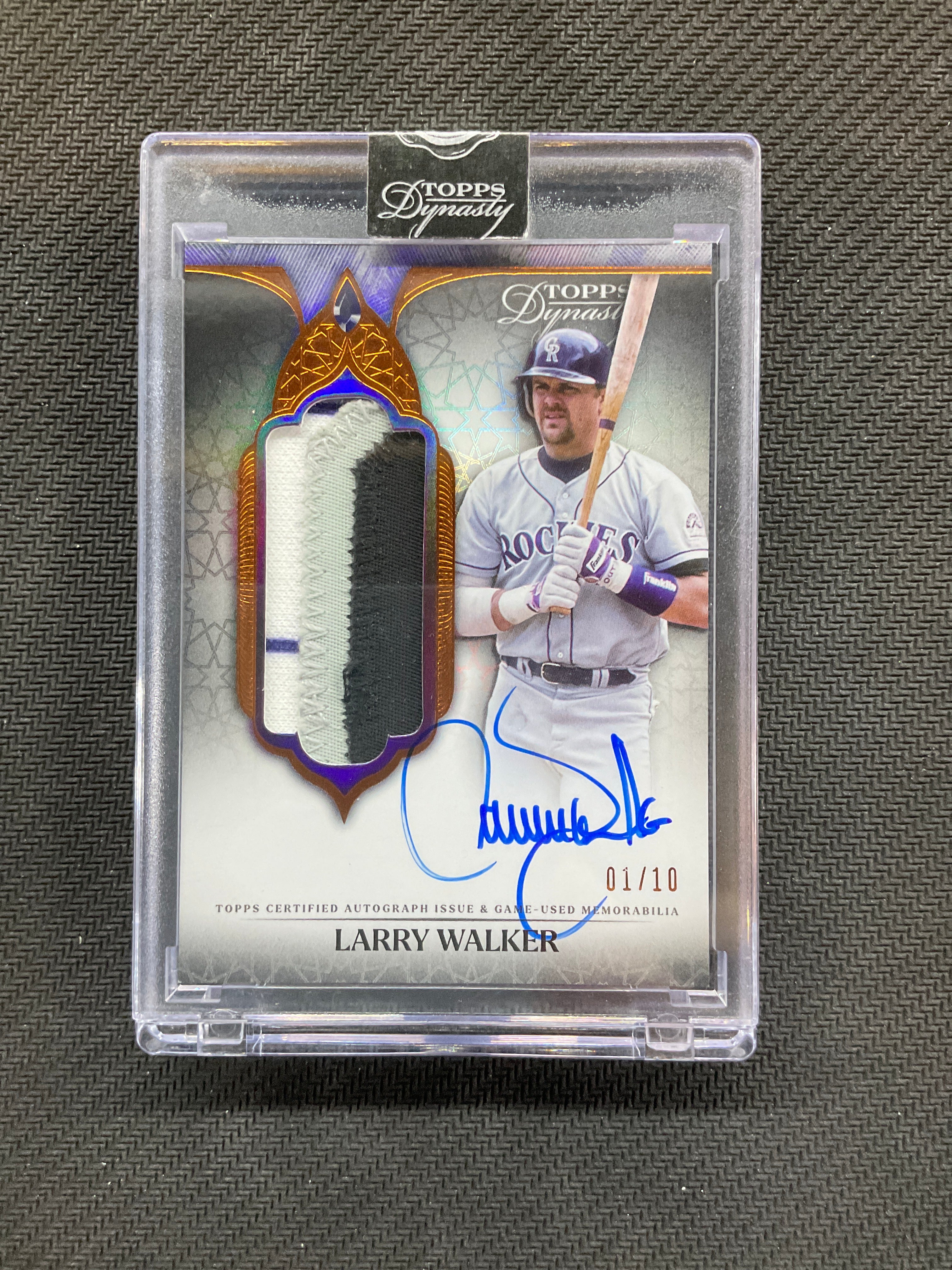 2025 Topps Dynasty Larry Walker Patch Auto /10 Rockies