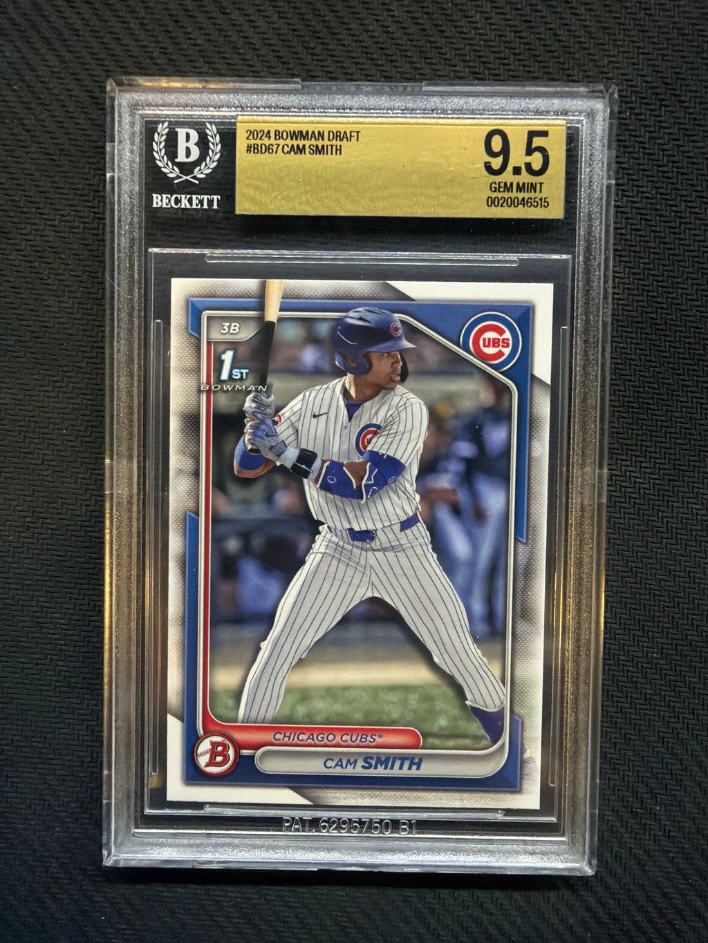 2024 Bowman Draft Cam Smith 1st Bowman BGS 9.5 Cubs 515