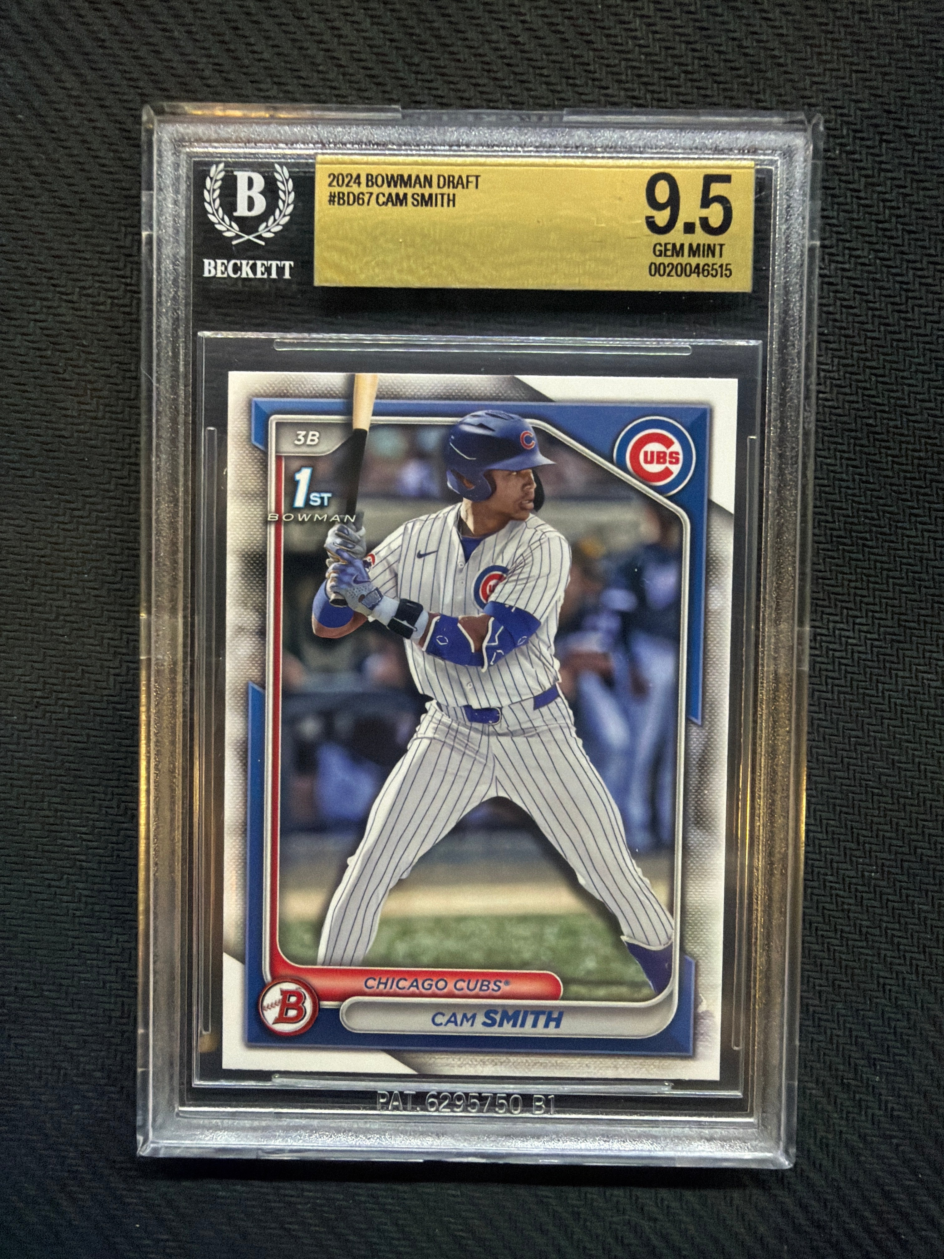 2024 Bowman Draft Cam Smith 1st Bowman BGS 9.5 Cubs 515