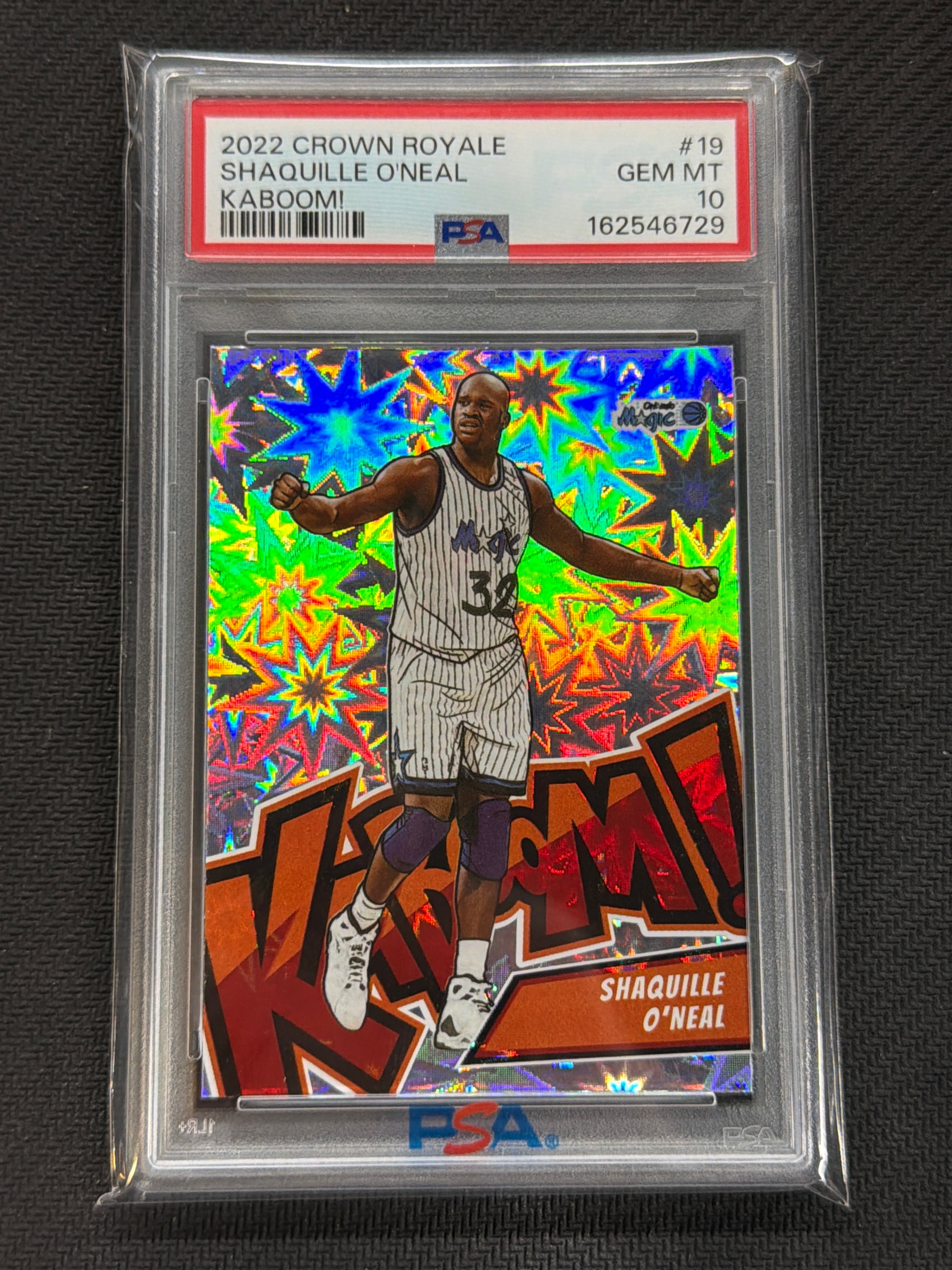 2022 Crown Royale Shaquille O'Neal Kaboom! #19 PSA 10 729