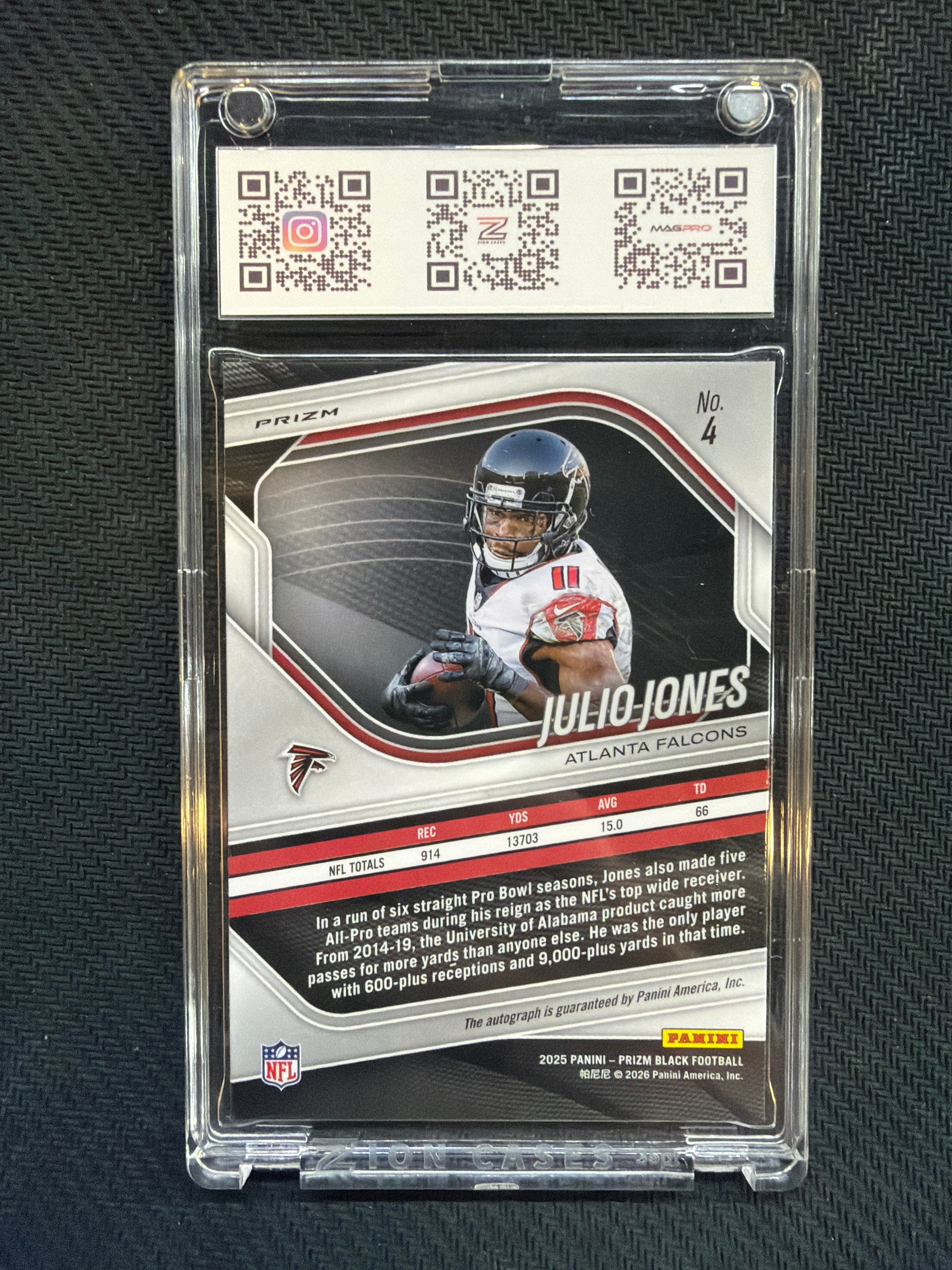 2025 Prizm Black Julio Jones Auto