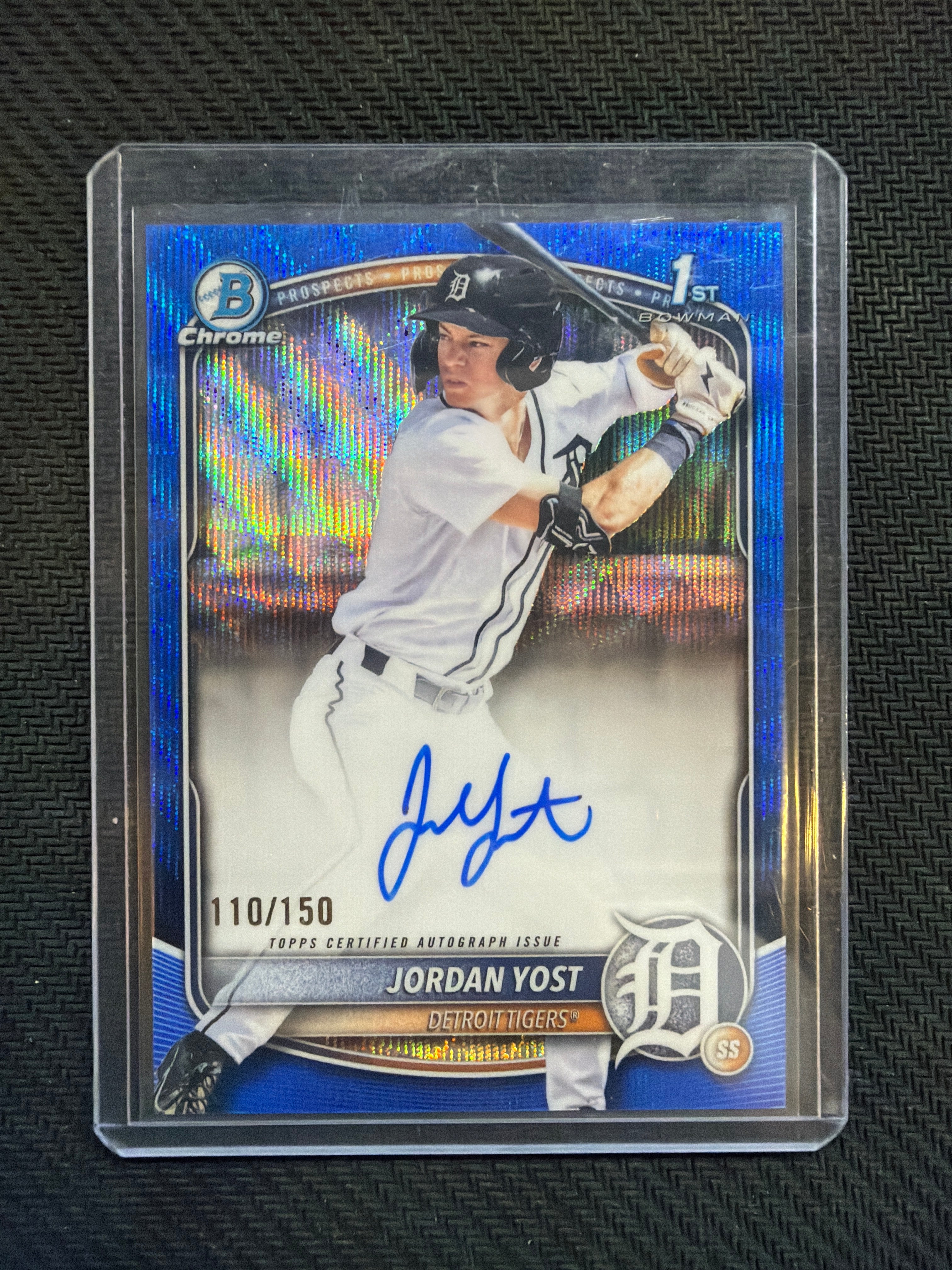 2025 Bowman Chrome Jordan Yost Auto Blue Wave /150