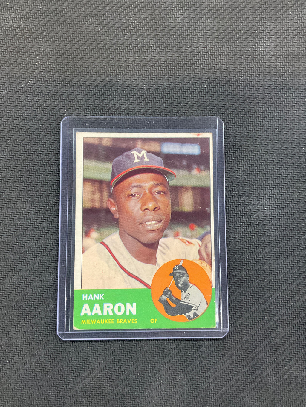 1963 Topps Hank Aaron #390 Braves