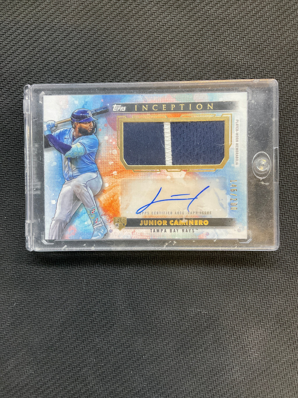 2024 Topps Inception Junior Caminero Rookie Patch Auto /200