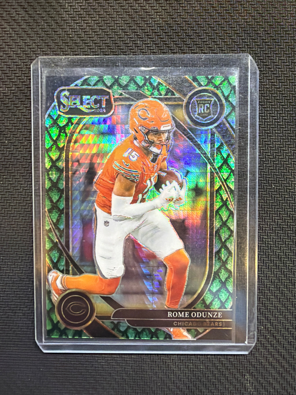 2024 Panini Select Rome Odunze Club Level Dragon Scale /81 Bears