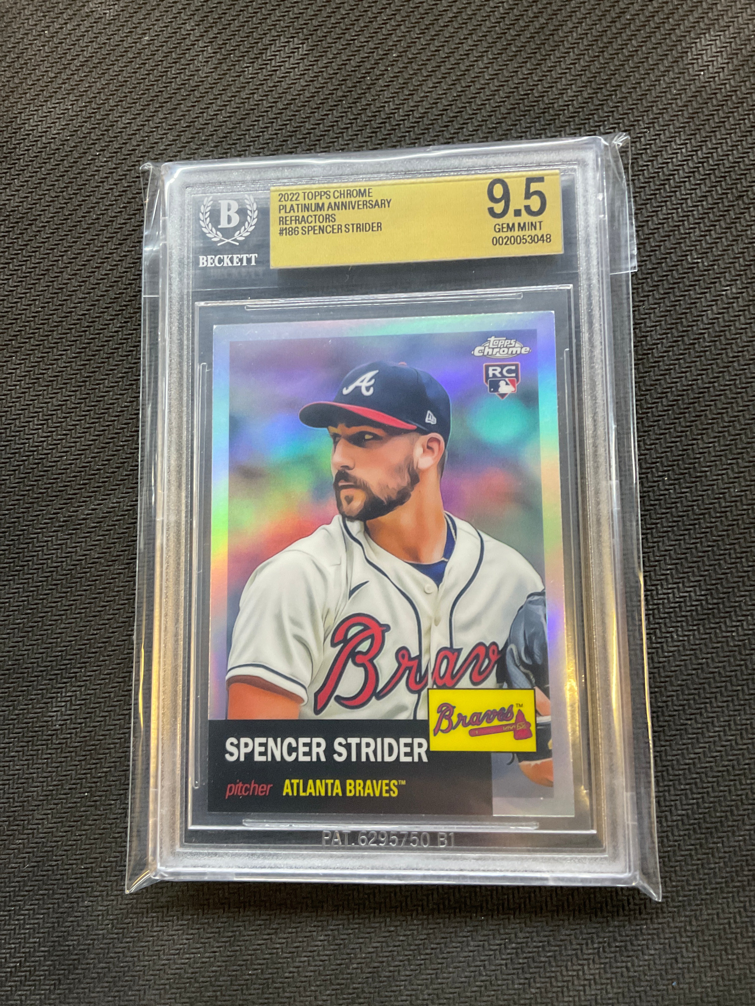 2023 Topps Chrome Platinum Spencer Strider Rookie Refractor BGS 9.5 Braves