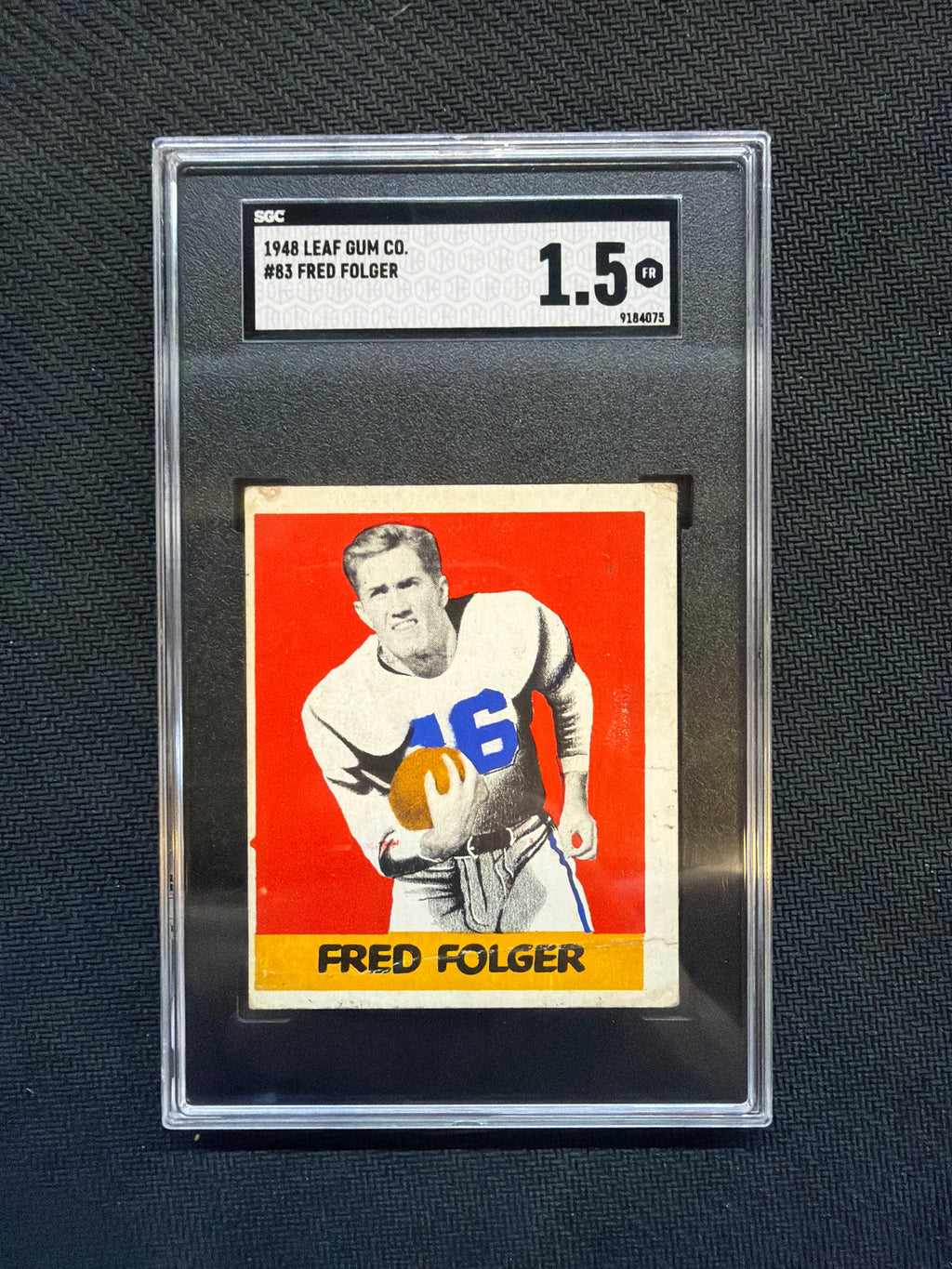 1948 Leaf Gum Co. #83 Fred Folger