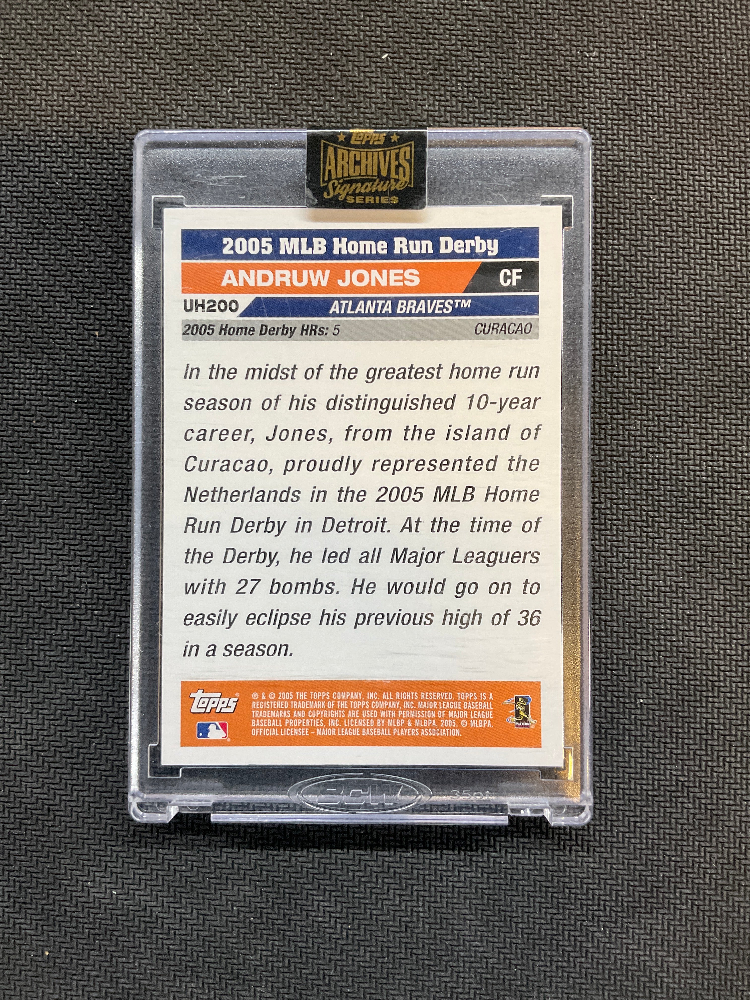 2022 Topps Archives Signatures Series Andruw Jones Auto /11 Braves