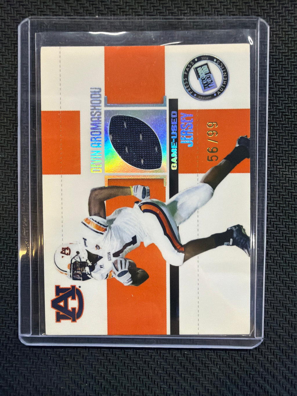 2006 Press Pass Devin Aromashodu Rookie Patch /99 Auburn