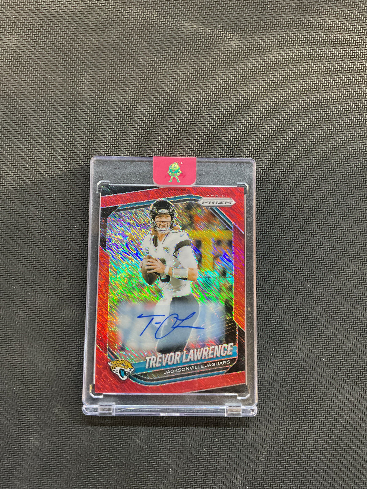 2025 Panini Prizm Trevor Lawrence Red Shimmer Auto /35 Jaguars