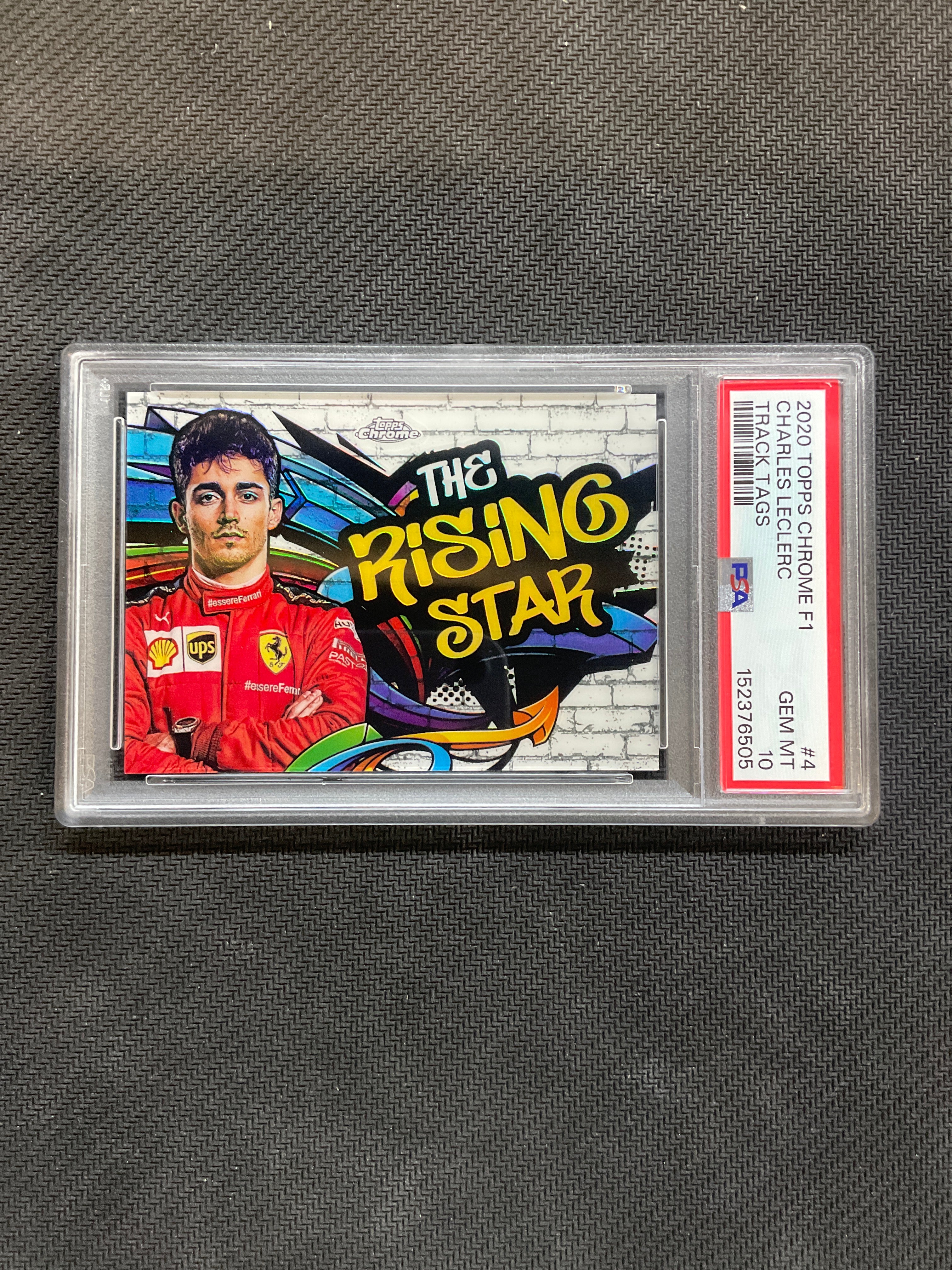 2020 Topps Chrome F1 Charles Leclerc Track Tags #4 PSA 10 505