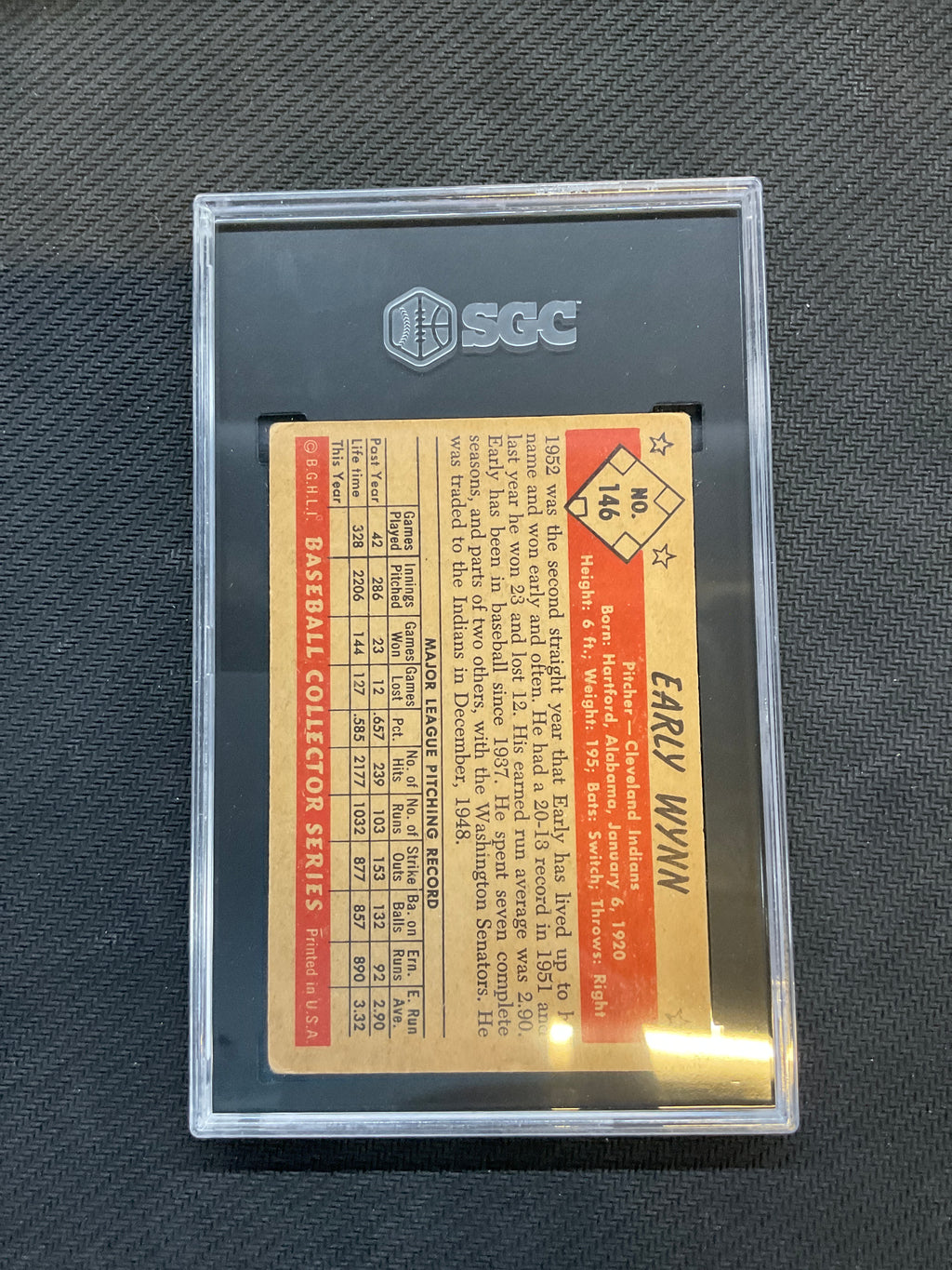 1953 Bowman Color Early Wynn SGC 3