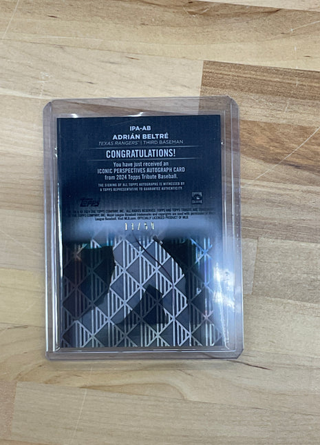 2024 Topps Adrian Beltre Iconic Auto /50 Rangers