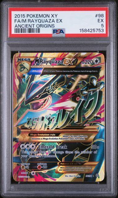 2015 Pokemon Ancient Origins M Rayquaza EX 98 PSA 5