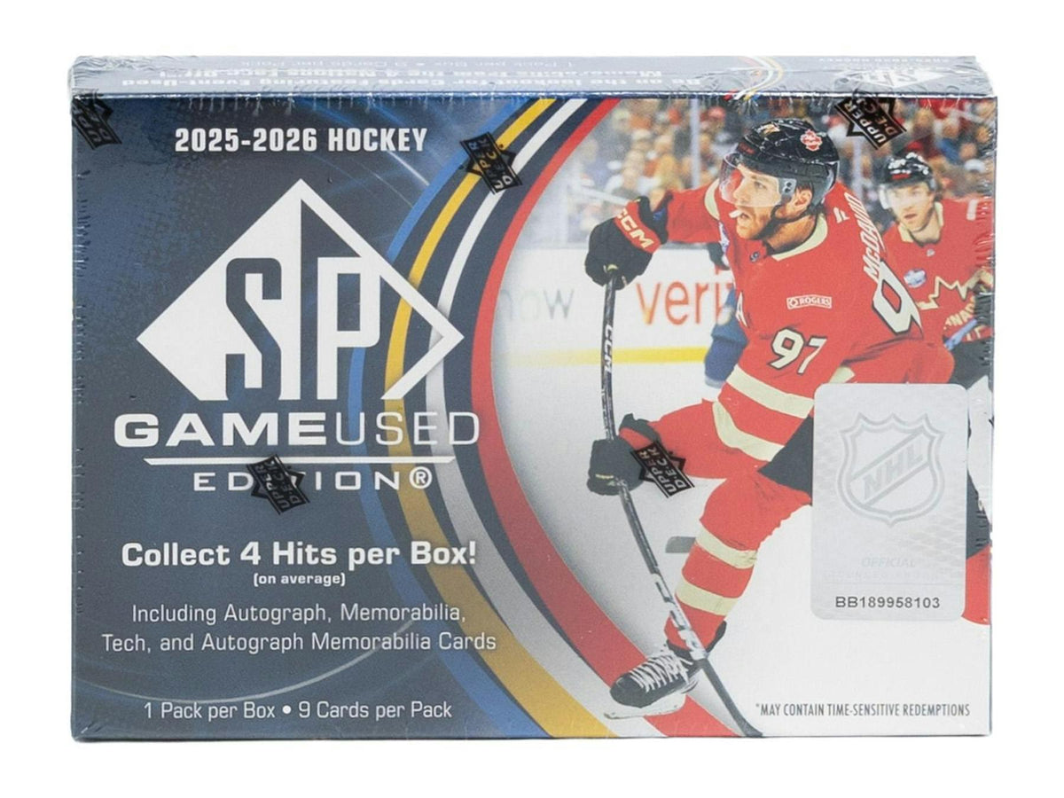 2025-26 Upper Deck SP Game Used Hockey Hobby Box NHL