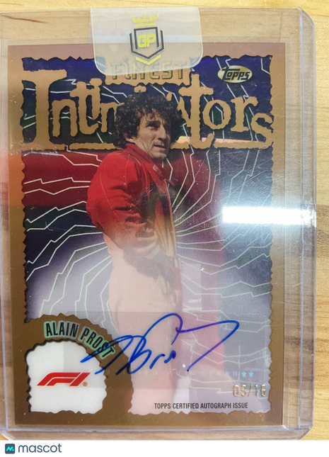 2024 Topps Finest Alan Prost Intimidators Auto /16
