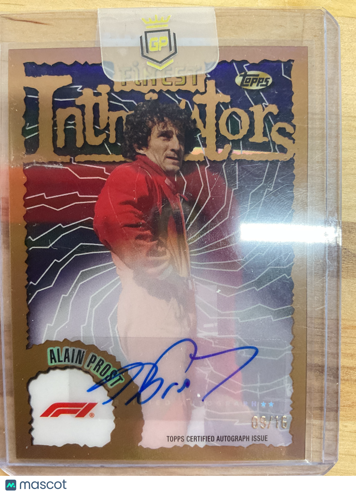 2024 Topps Finest Alan Prost Intimidators Auto /16