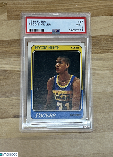 1988 Fleer Reggie Miller #57 PSA 9