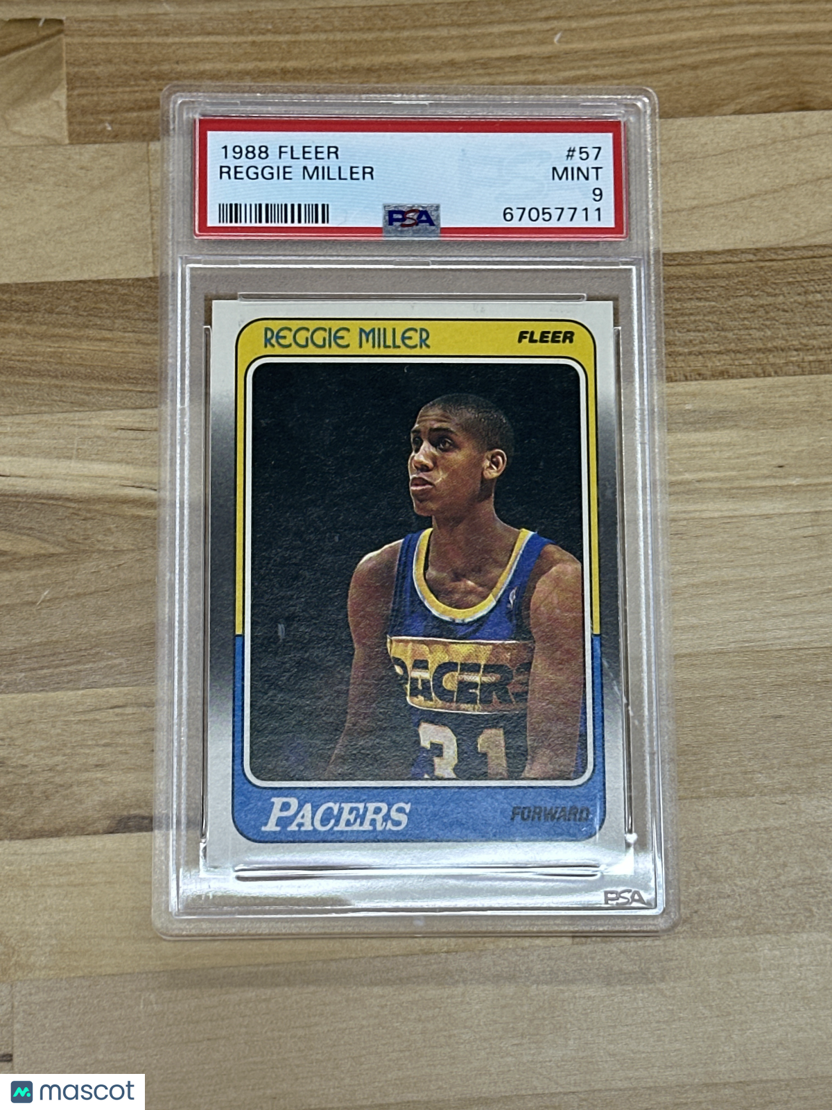 1988 Fleer Reggie Miller #57 PSA 9